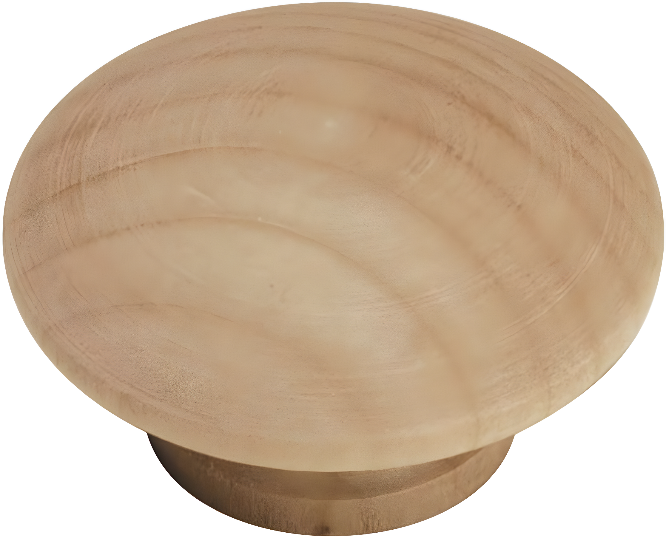 Unfinished Natural Wood Round Cabinet Knob with Mounting Hardware