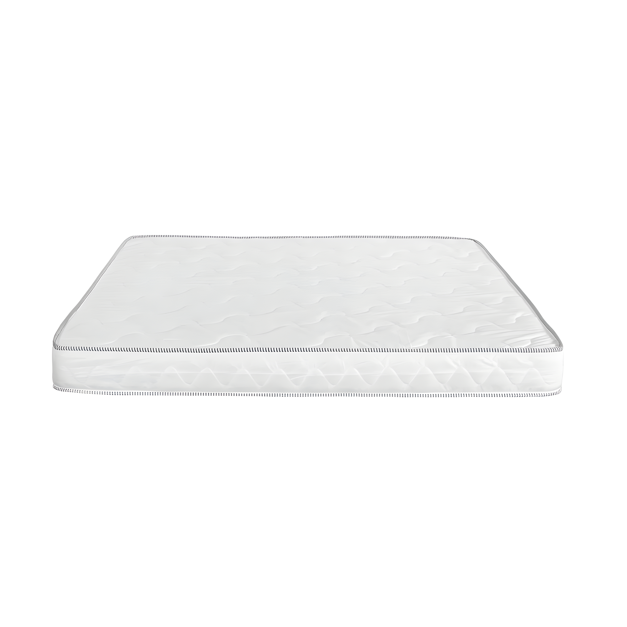 Full Size White High Density Foam Mattress with Reversible Design