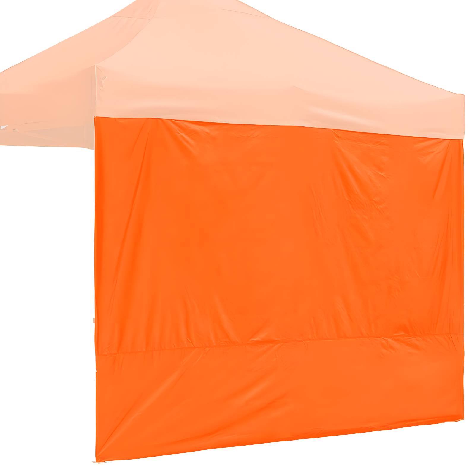 Orange 10x10 UV-Resistant Polyester Canopy Side Wall