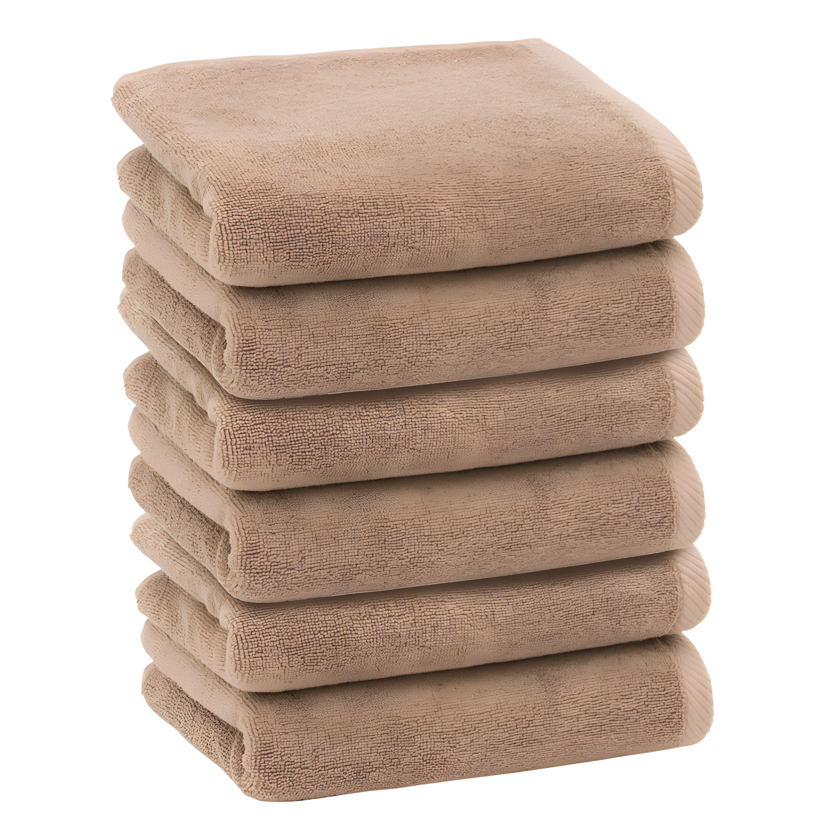 Cocoa Turkish Cotton Hand Towels Set of 6