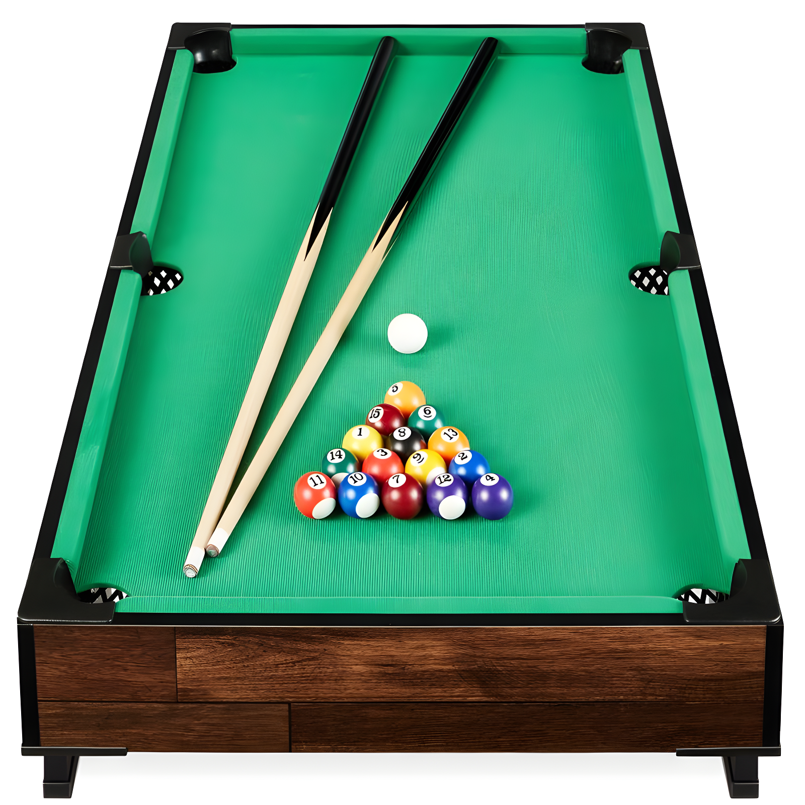 40-Inch Green Felt Tabletop Billiard Pool Game Table