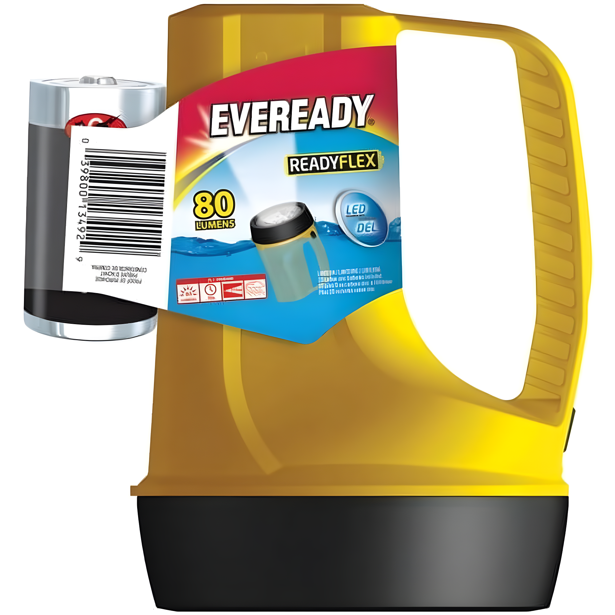 Eveready ReadyFlex Black and Yellow LED Floating Lantern