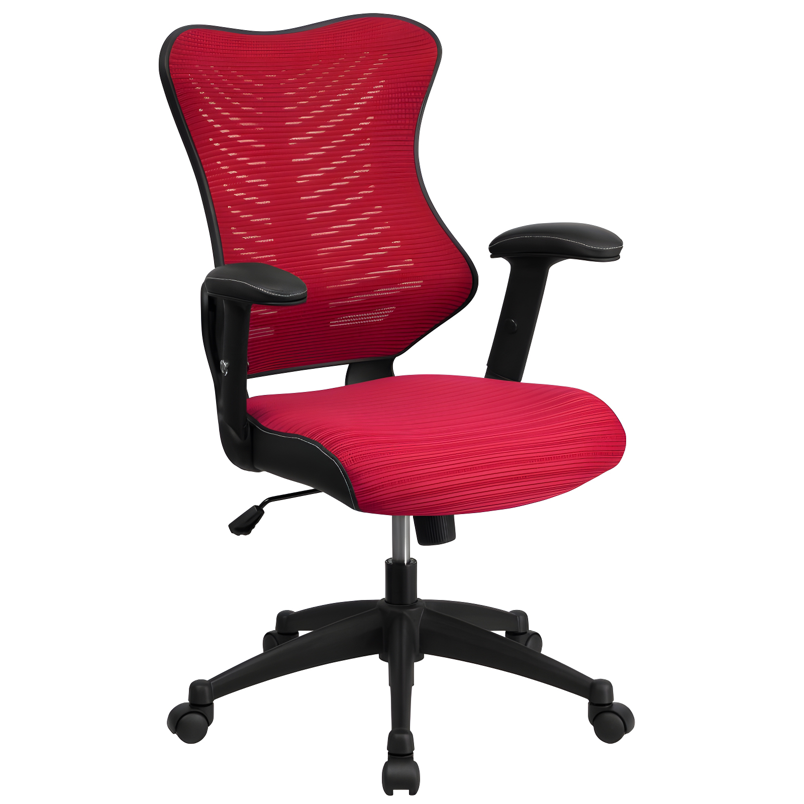 ErgoFlex High Back Burgundy Mesh Executive Swivel Office Chair