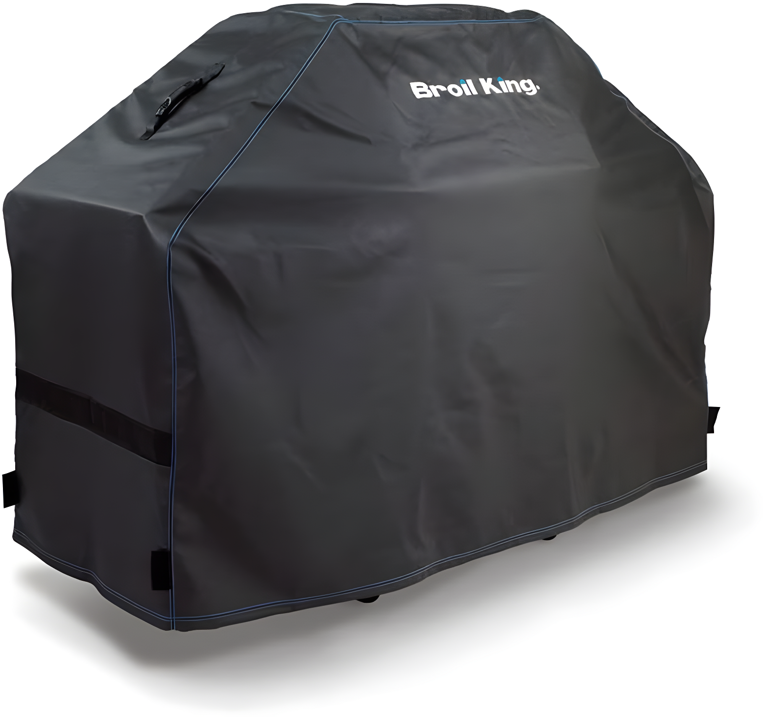 Heavy-Duty Black PVC Polyester Cart-Style Grill Cover, 64-Inches