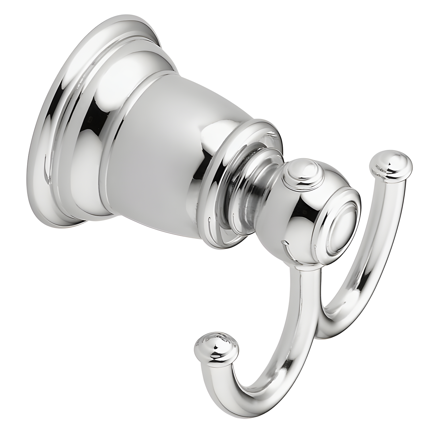 Kingsley Chrome Traditional Wall Mounted Double Robe Hook