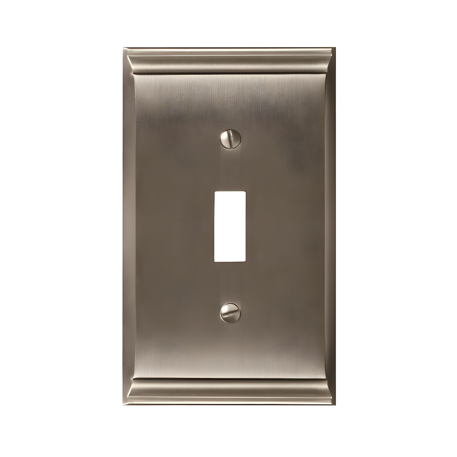 Satin Nickel Single Toggle Switch Wall Plate