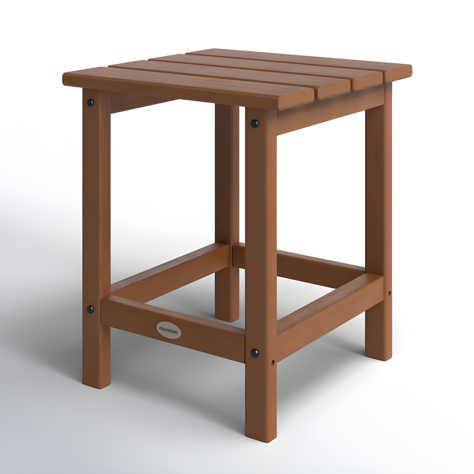 Eco-Friendly Teak POLYWOOD 18" Side Table in Vibrant Colors