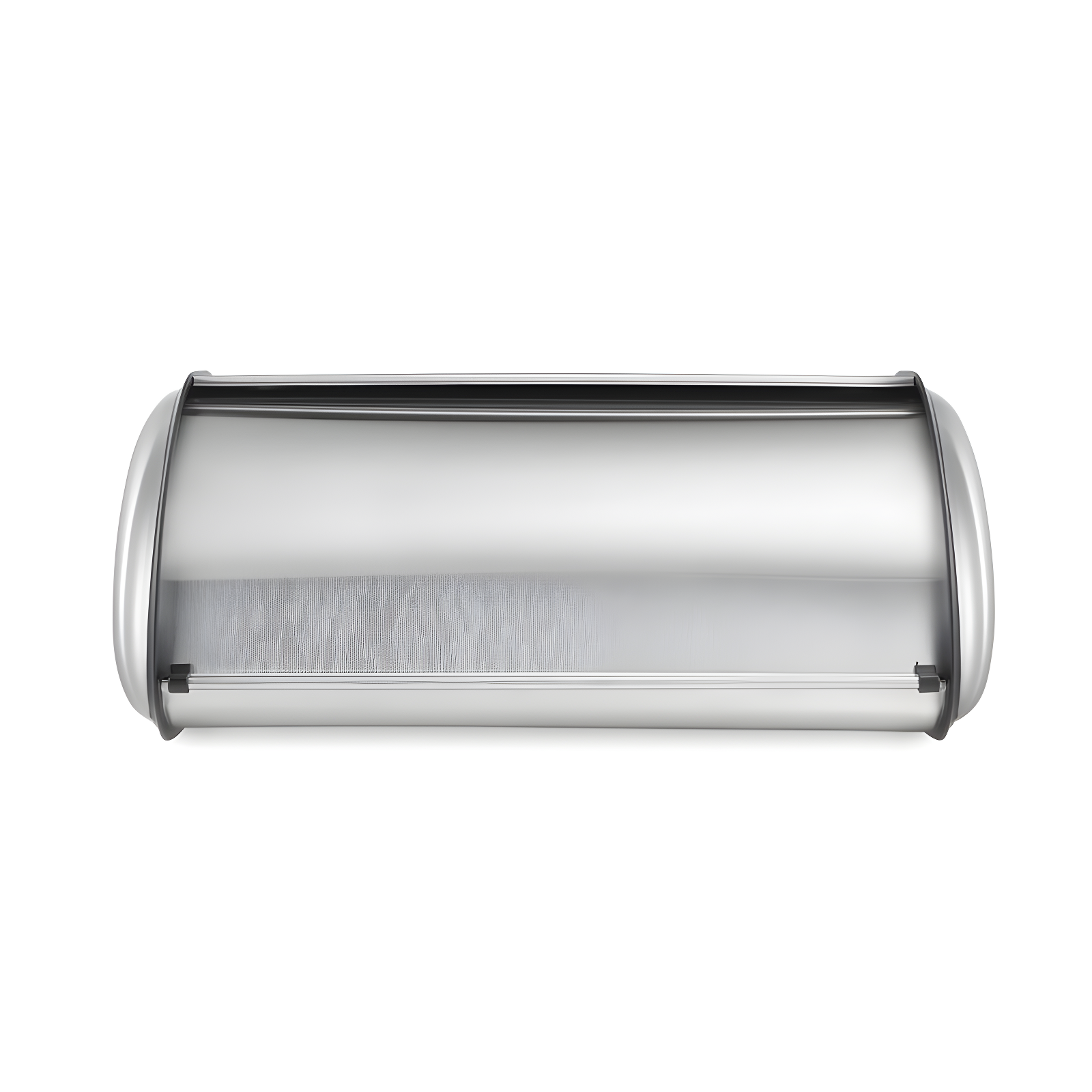 Polder Deluxe Silver Stainless Steel Bread Box