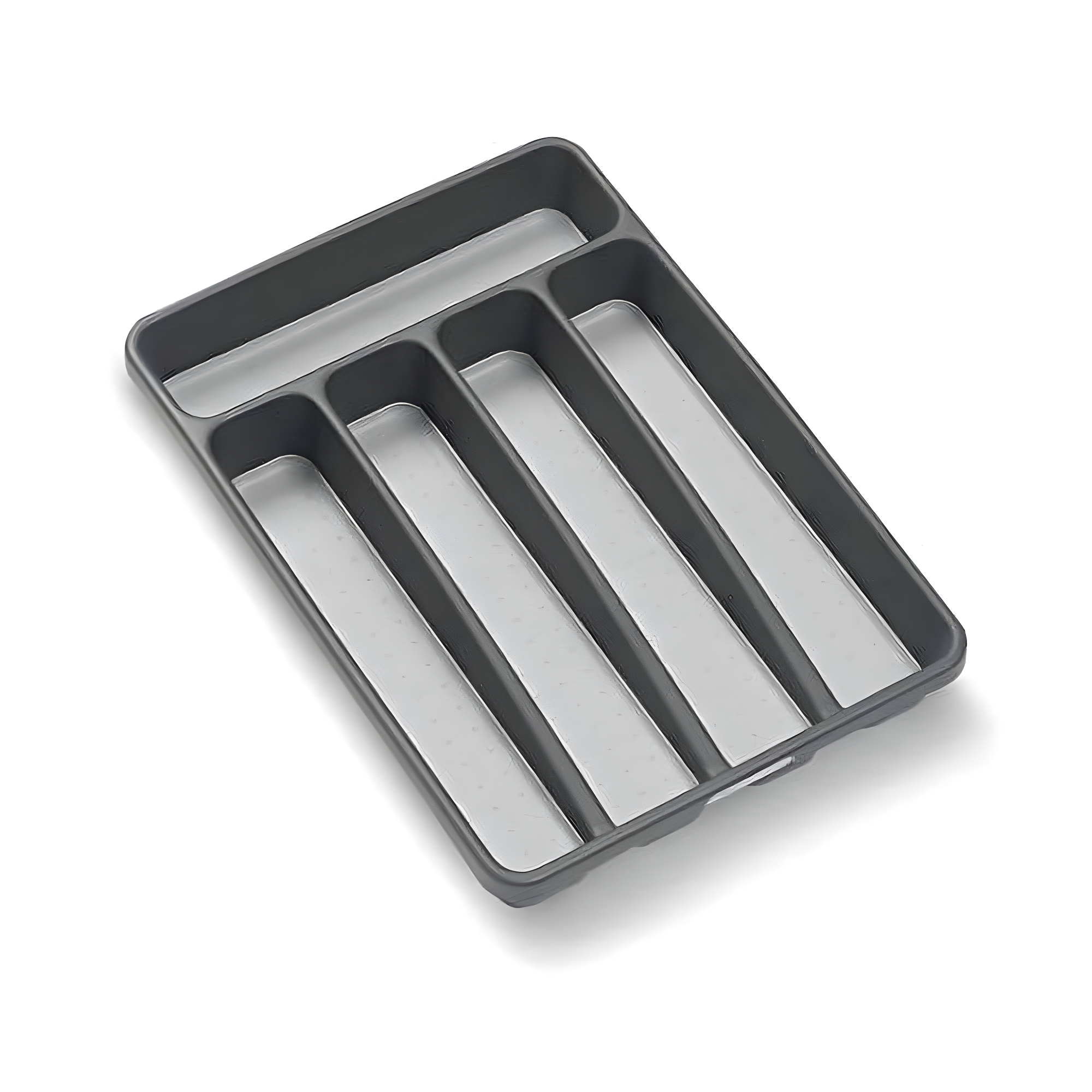 Granite Mini Plastic Adjustable Silverware Tray with 5 Compartments