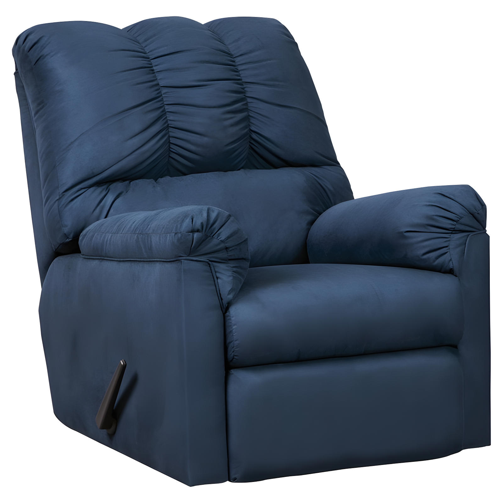 Darcy Blue Microfiber Contemporary Rocker Recliner