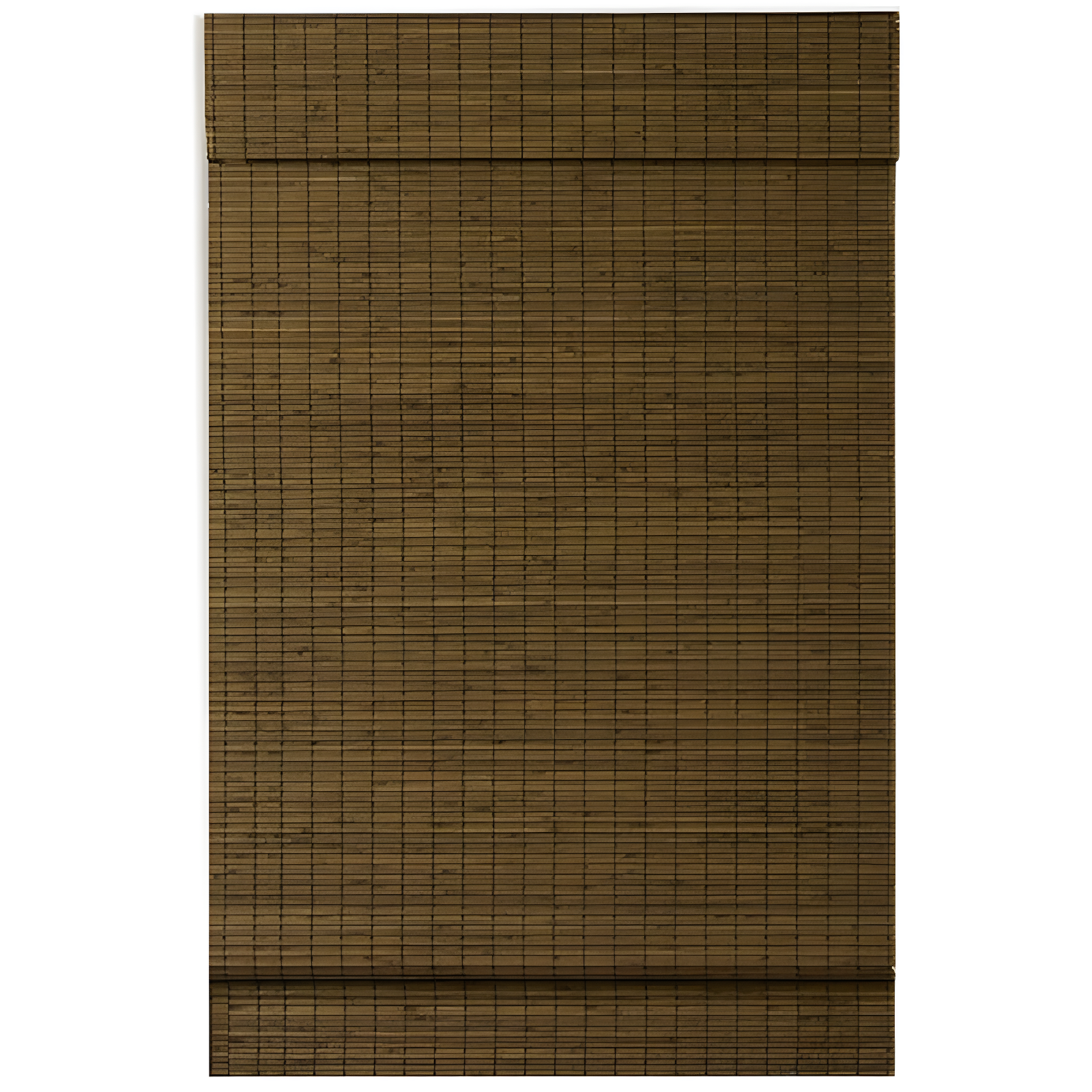 Cordless Maple Bamboo Roman Shade with Valance, 34x64