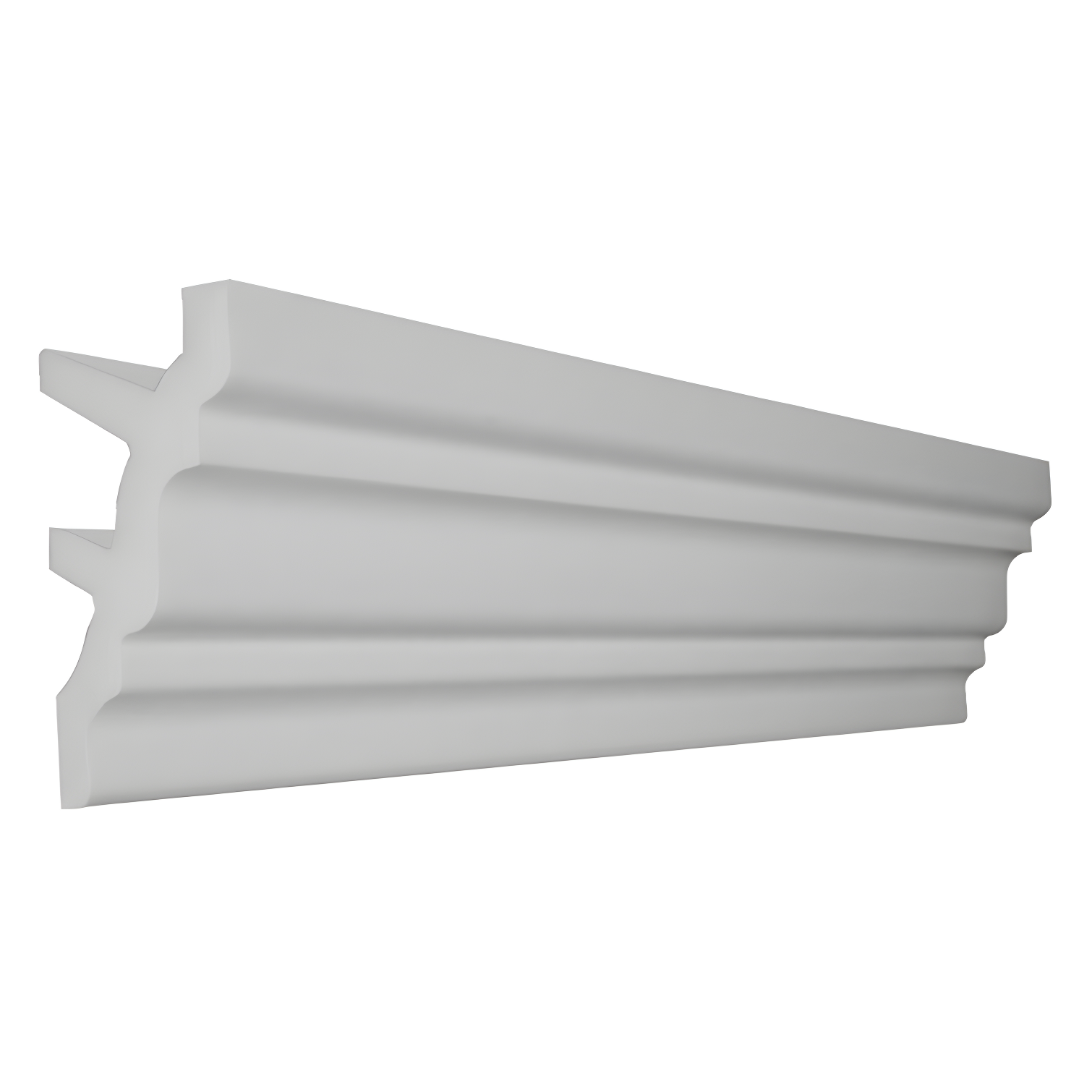 4.5'' H x 95.5'' W x 3'' D White Polystyrene Crown Molding