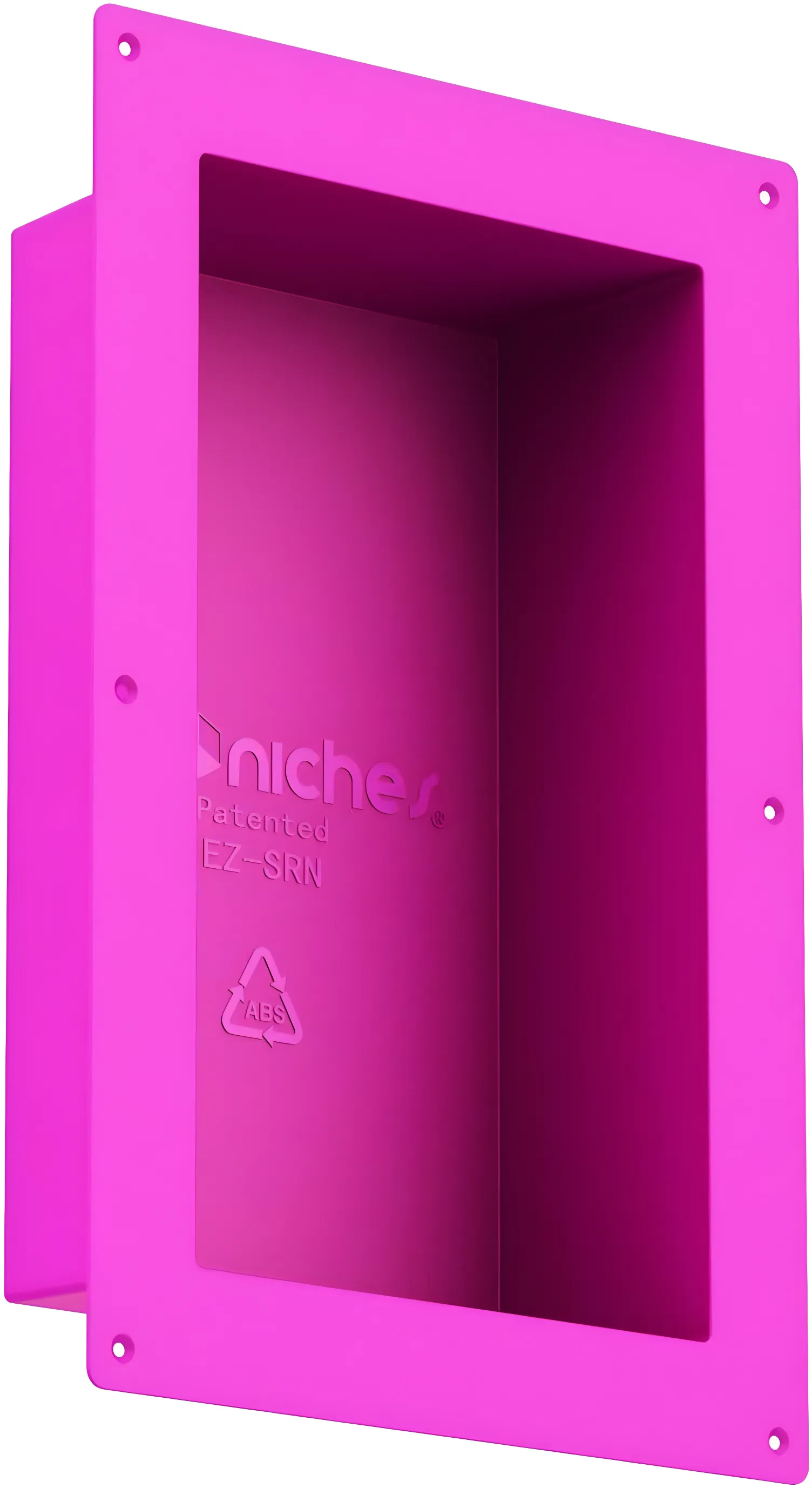 8" x 14" Pink Plastic Shower Wall Niche