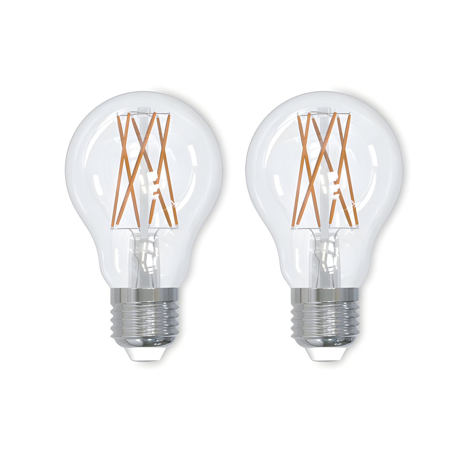 9W Clear Filament A19 Dimmable LED Bulb Pack