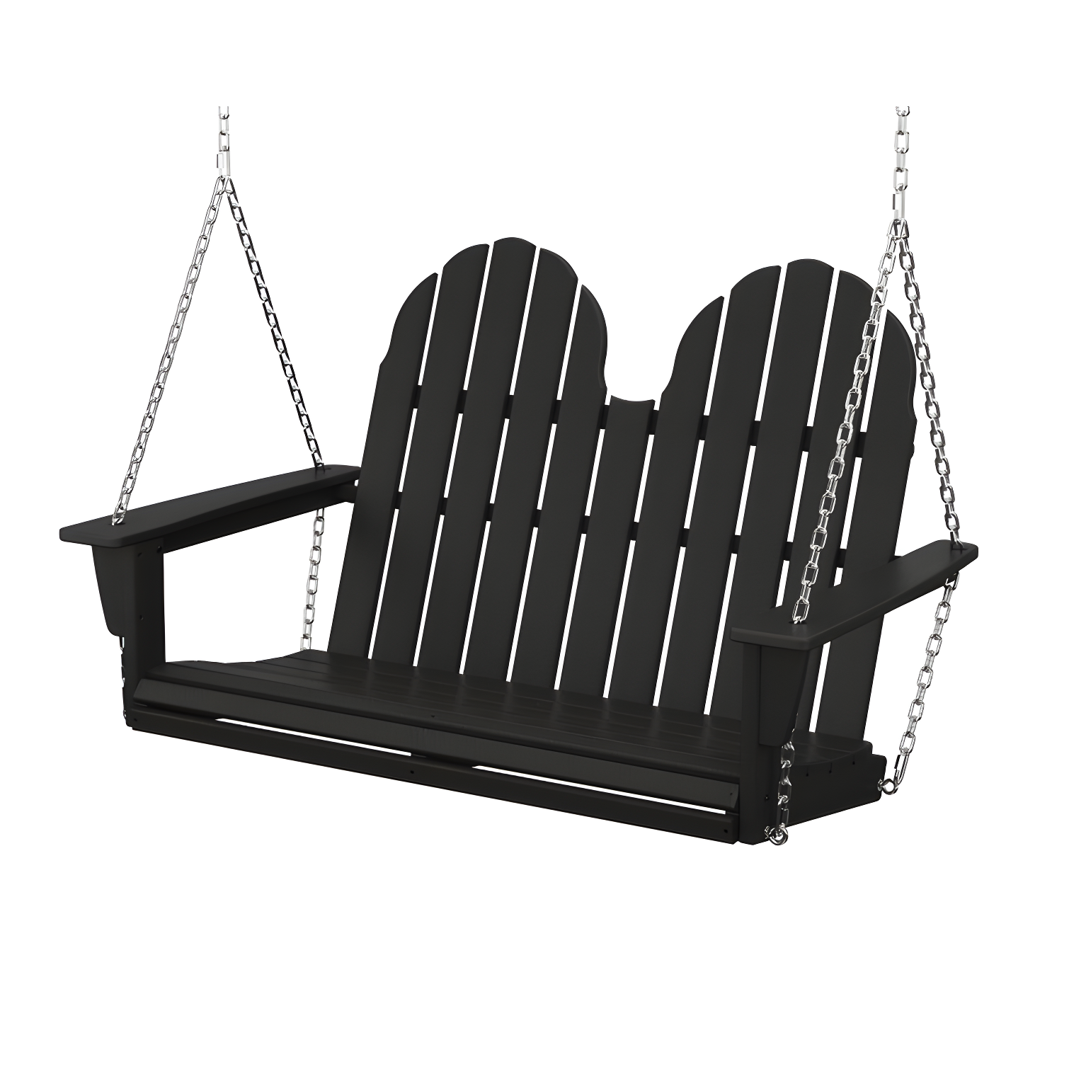 Black Polywood Vineyard 48" Adirondack Swing