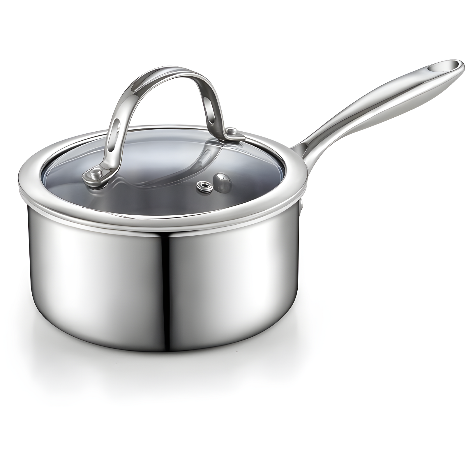 1.5-Quart Stainless Steel Non-Stick Saucier with Lid