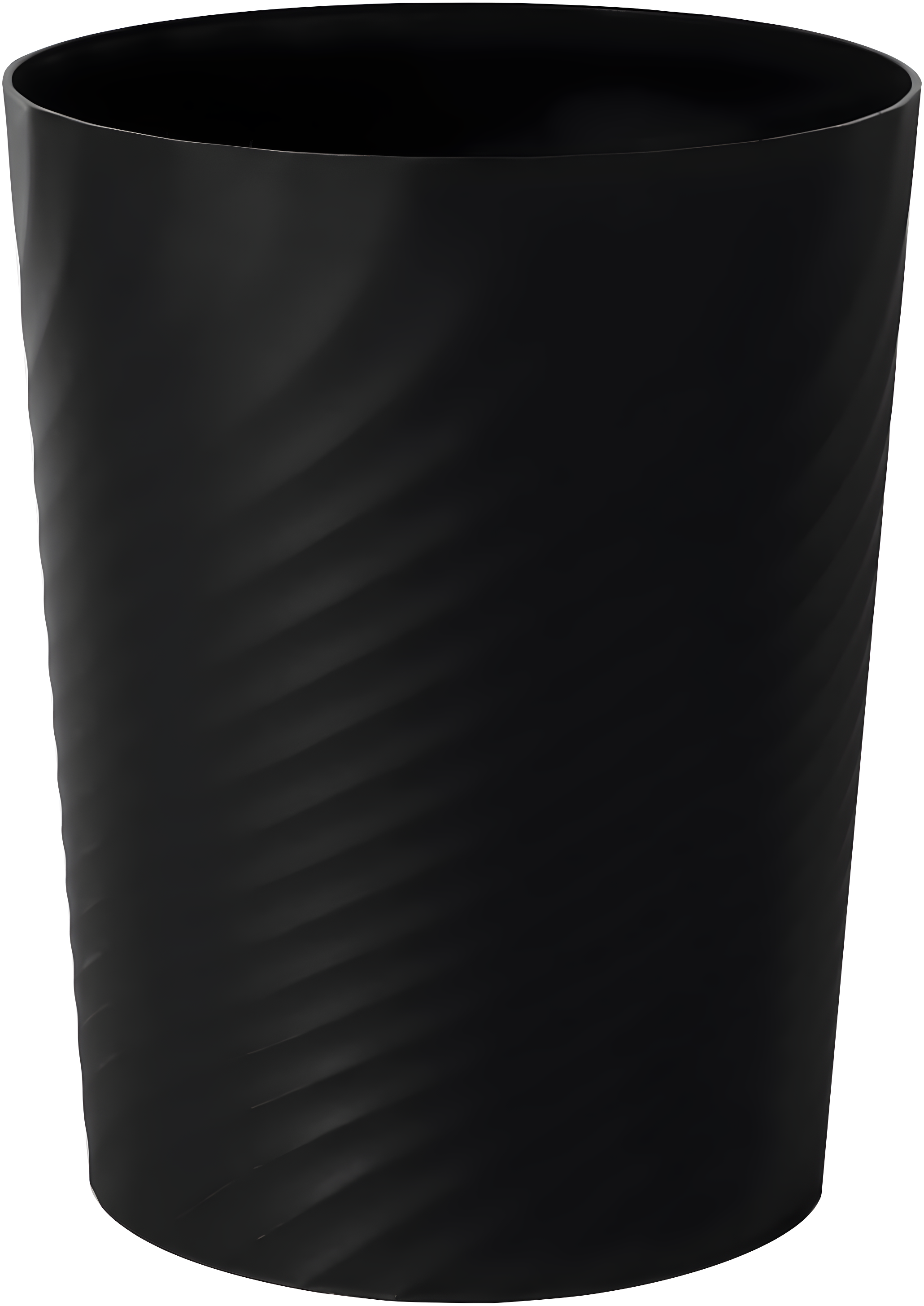 Black Plastic 1.8 Gallon Kids Room Trash Can