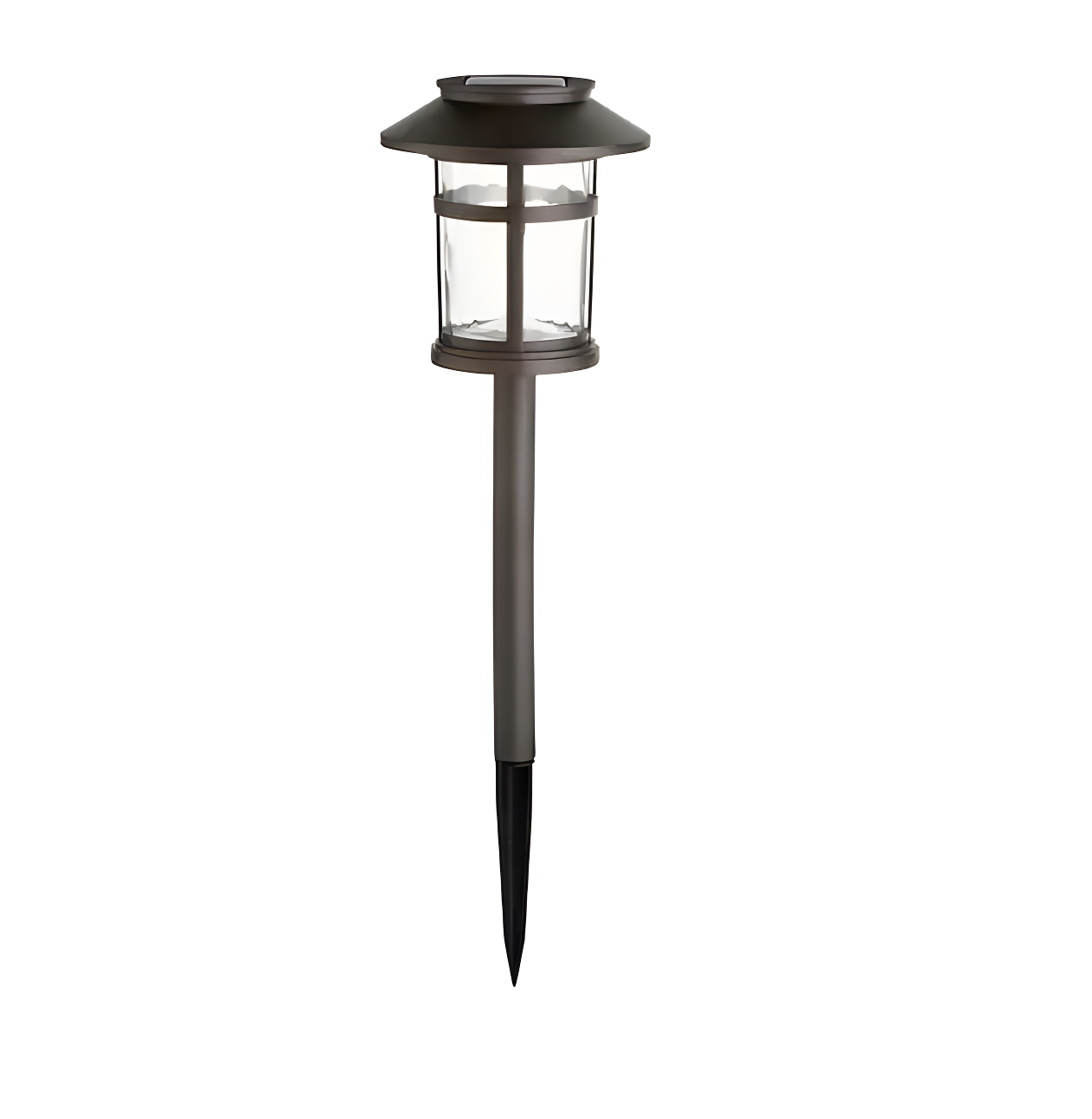 Bronze Solar LED Weather Resistant Pathway Light with Water Glass Lens