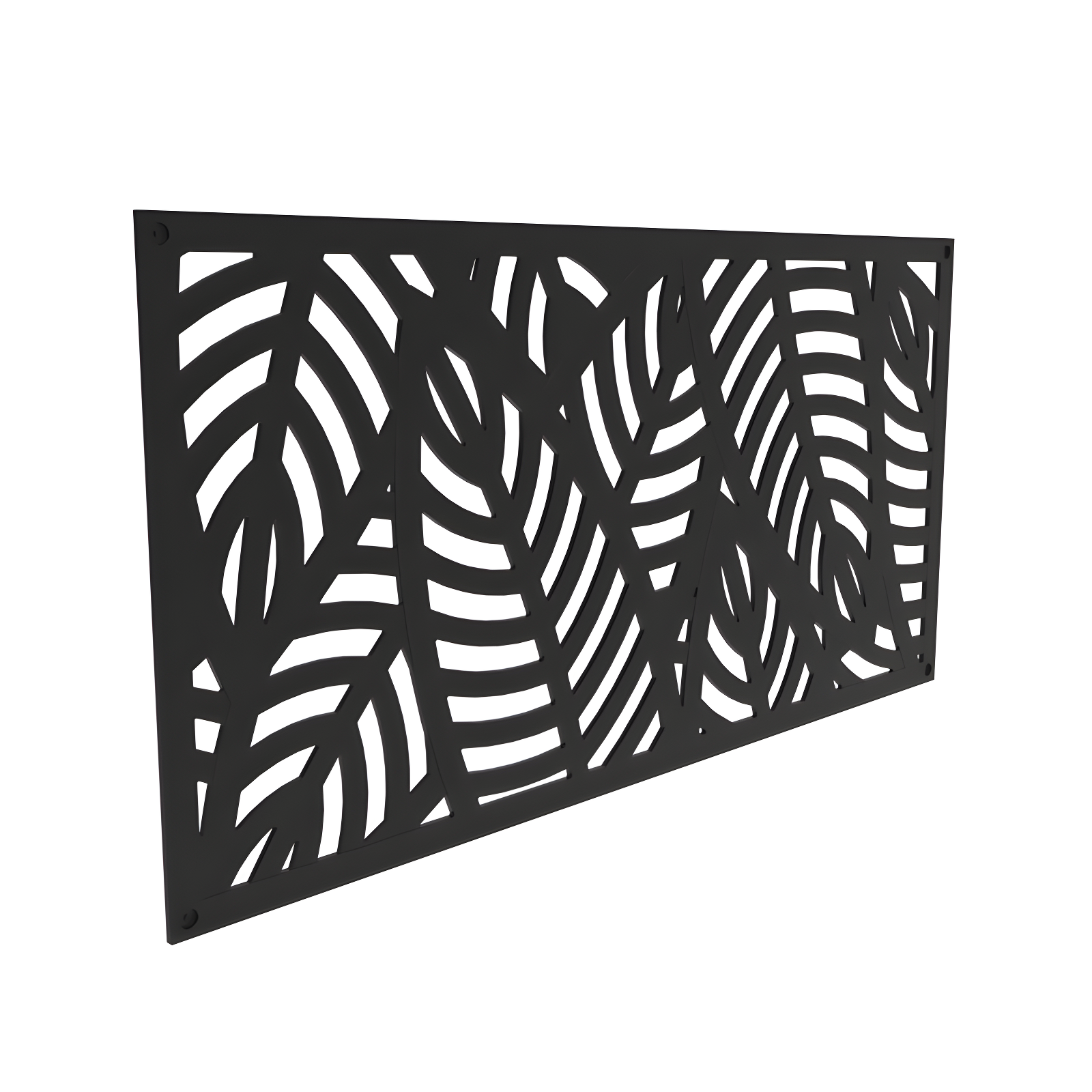 2 ft. x 4 ft. Black Polypropylene Decorative Screen Panel