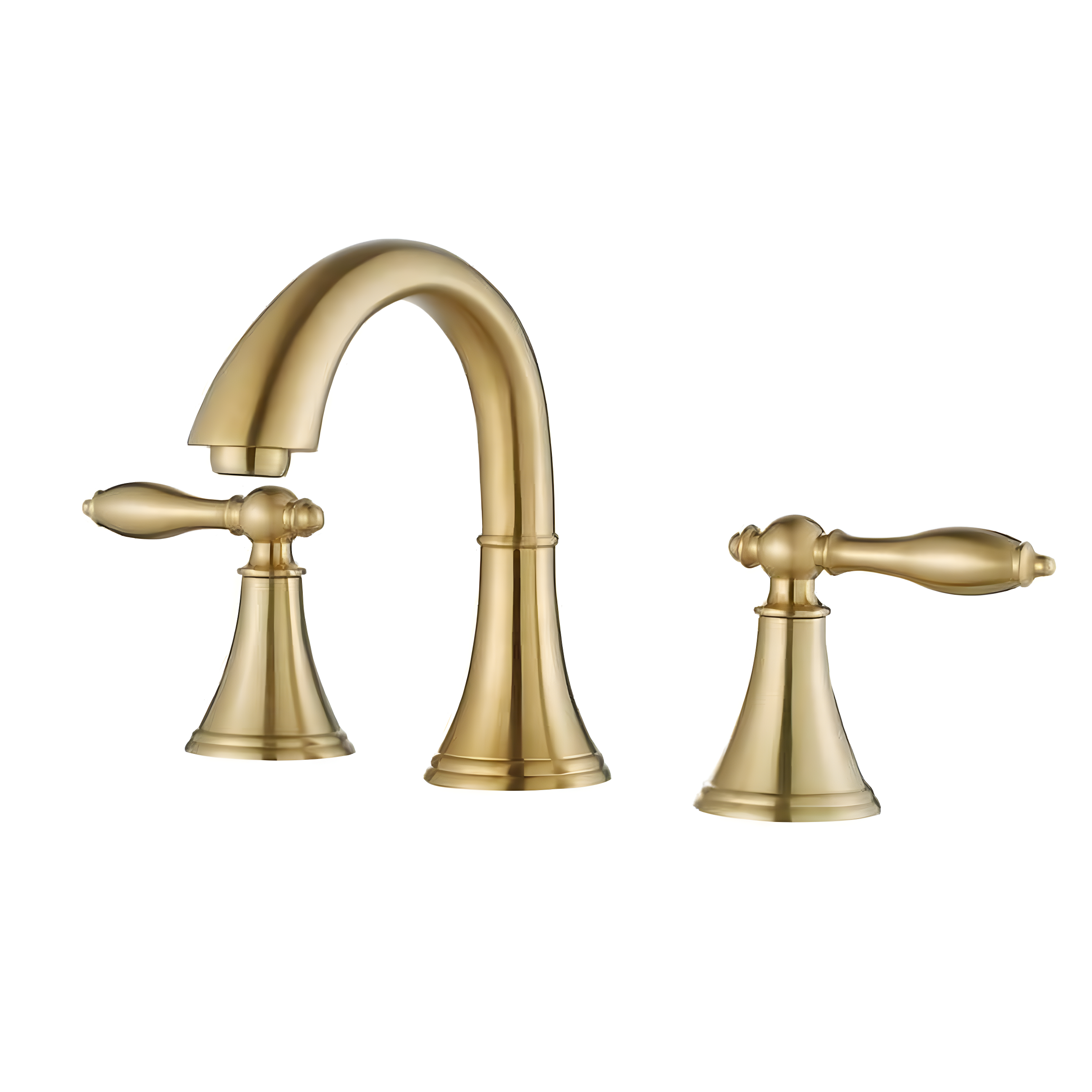 Florence Brushed Gold 8-Inch Widespread Bathroom Faucet