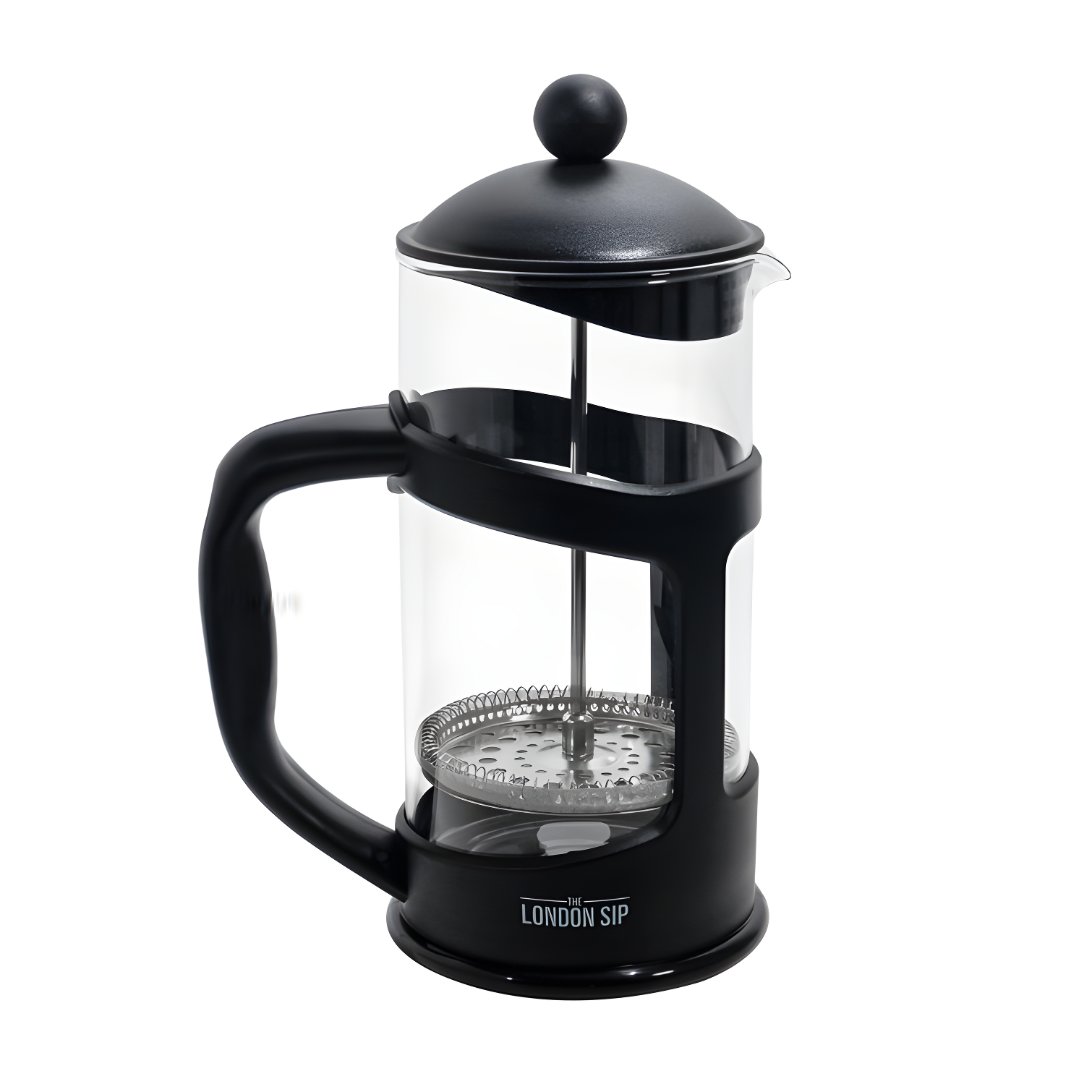 London Sip 34-Oz Black Borosilicate Glass French Press