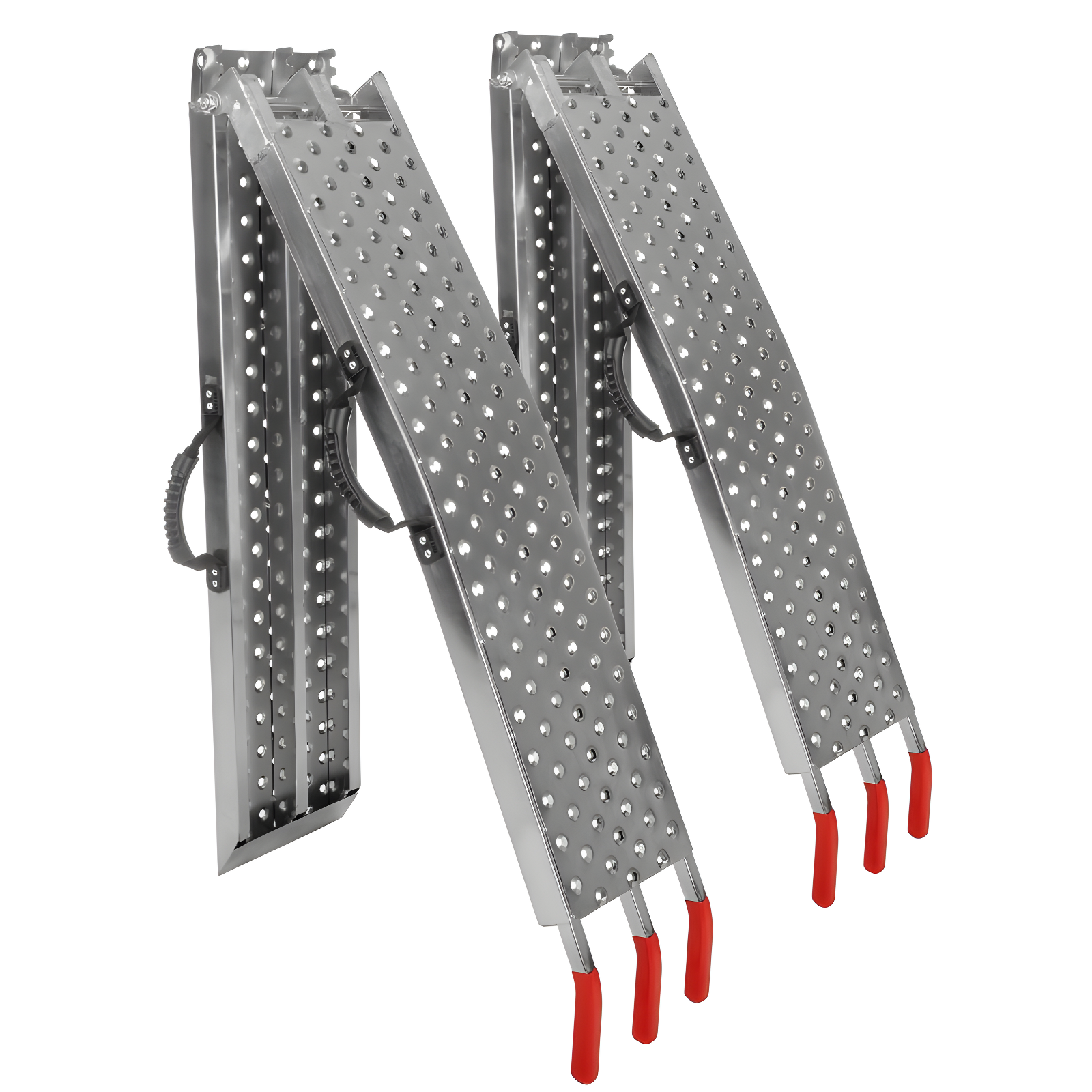 Stalwart Set of Two 77-Inch Foldable Steel Loading Ramps