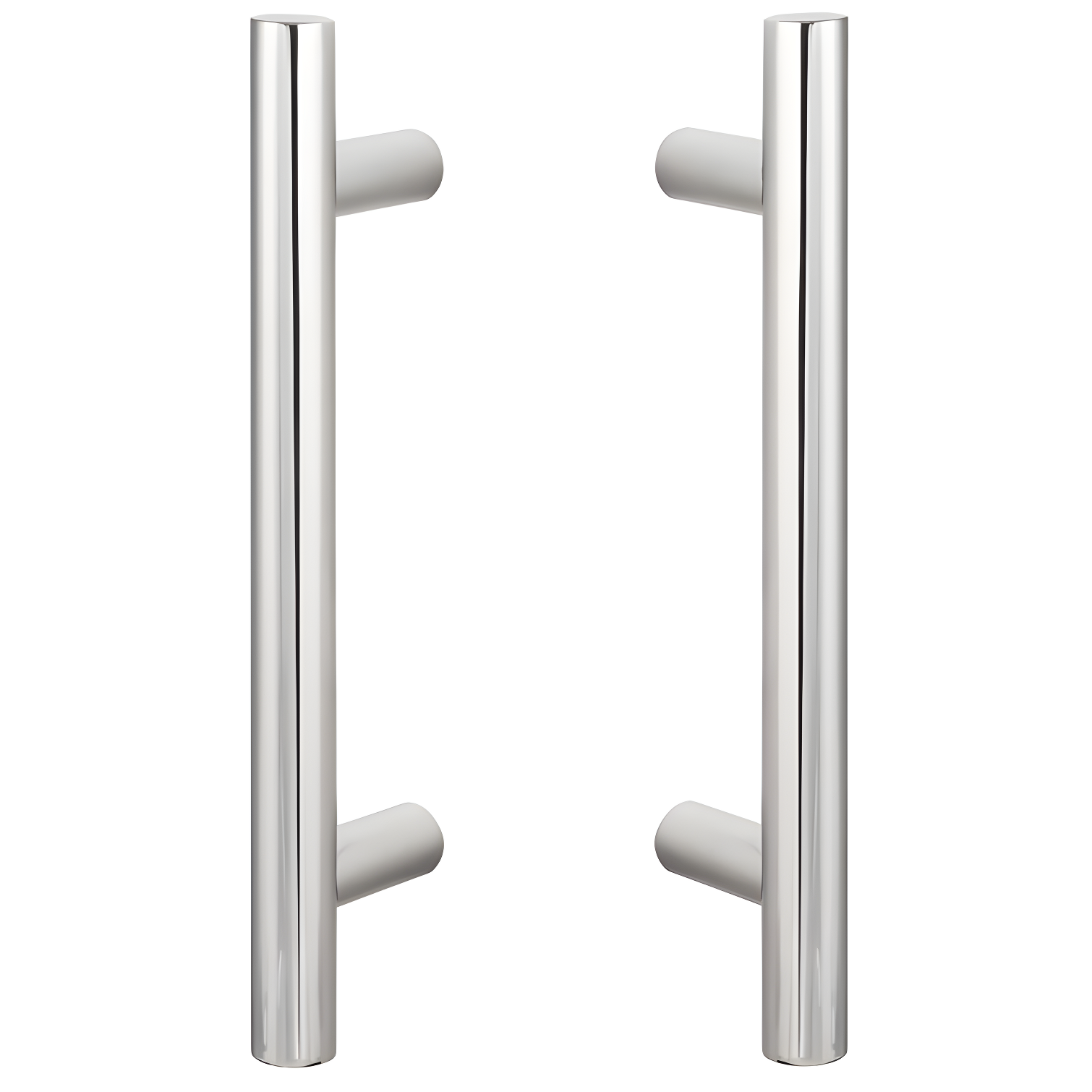 Satin Stainless Steel Double-Sided Barn Door Ladder Handle