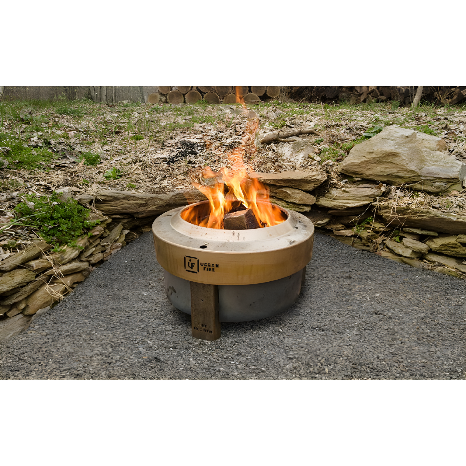 Graphite Edition Collapsible Smokeless Wood Fire Pit