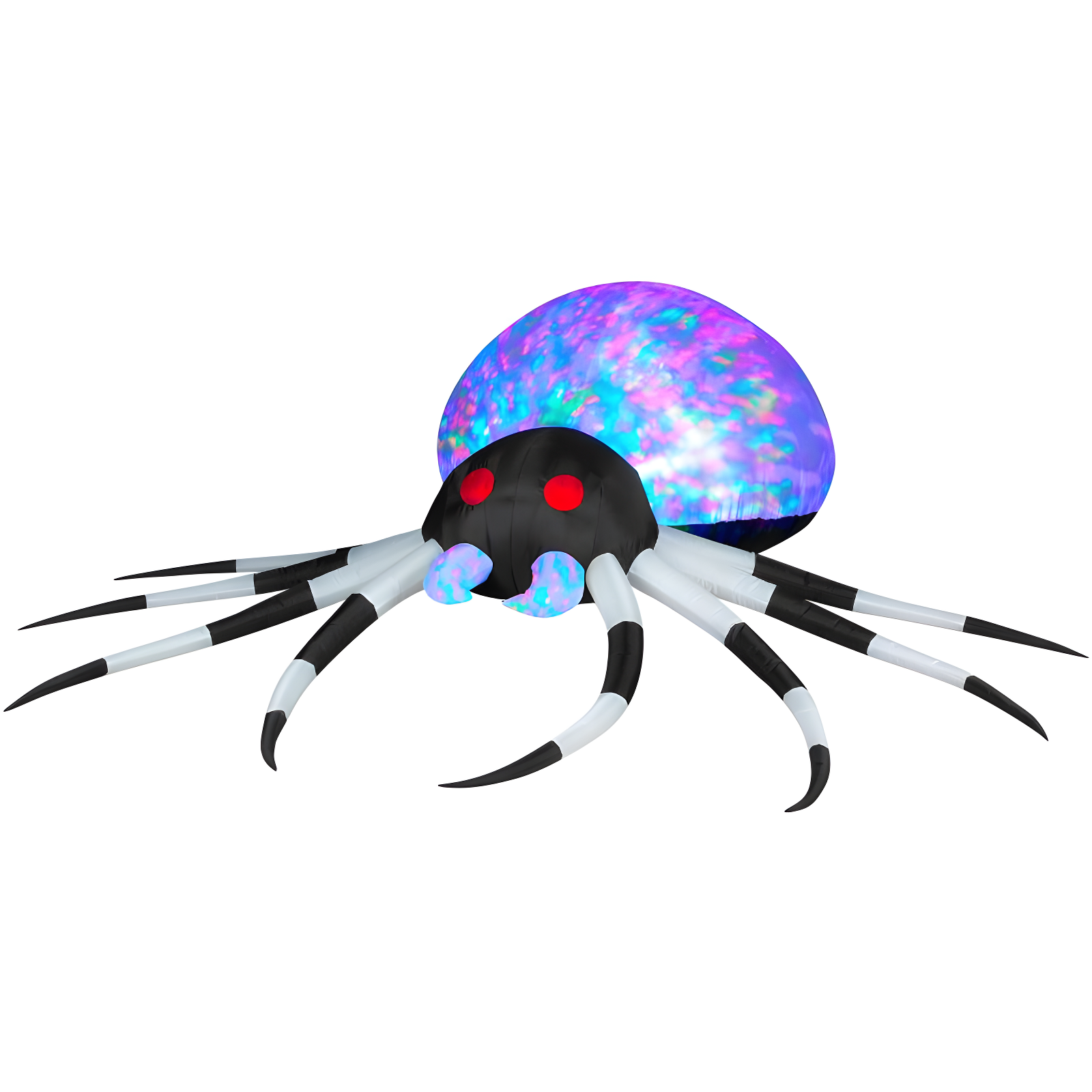 Gemmy 3' Multicolor LED Kaleidoscope Inflatable Spider