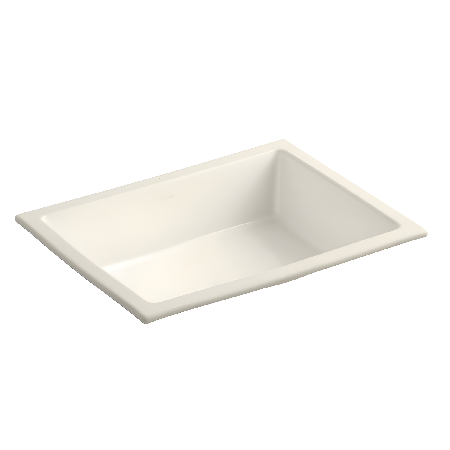 Biscuit Ceramic Rectangular Undermount Bathroom Sink