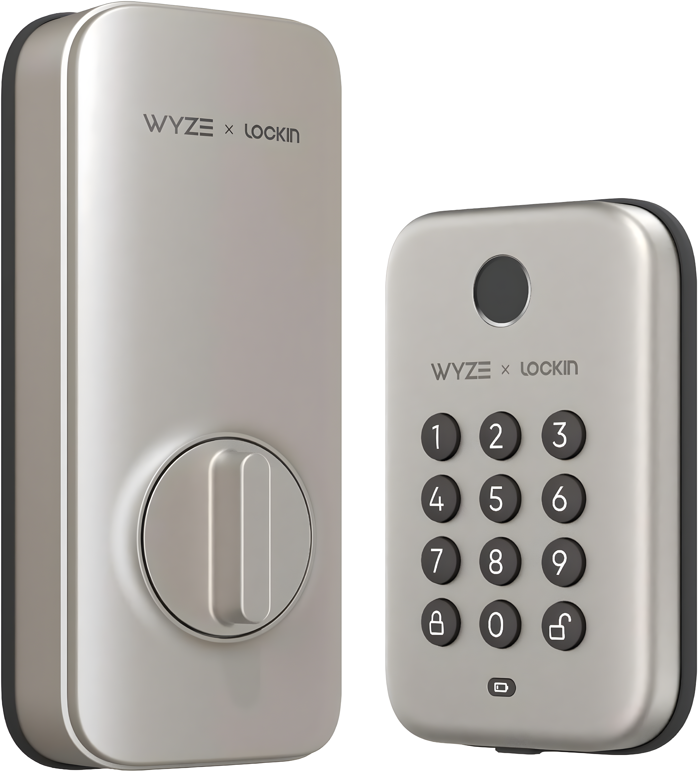 Satin Nickel Bluetooth Electronic Deadbolt with Keypad