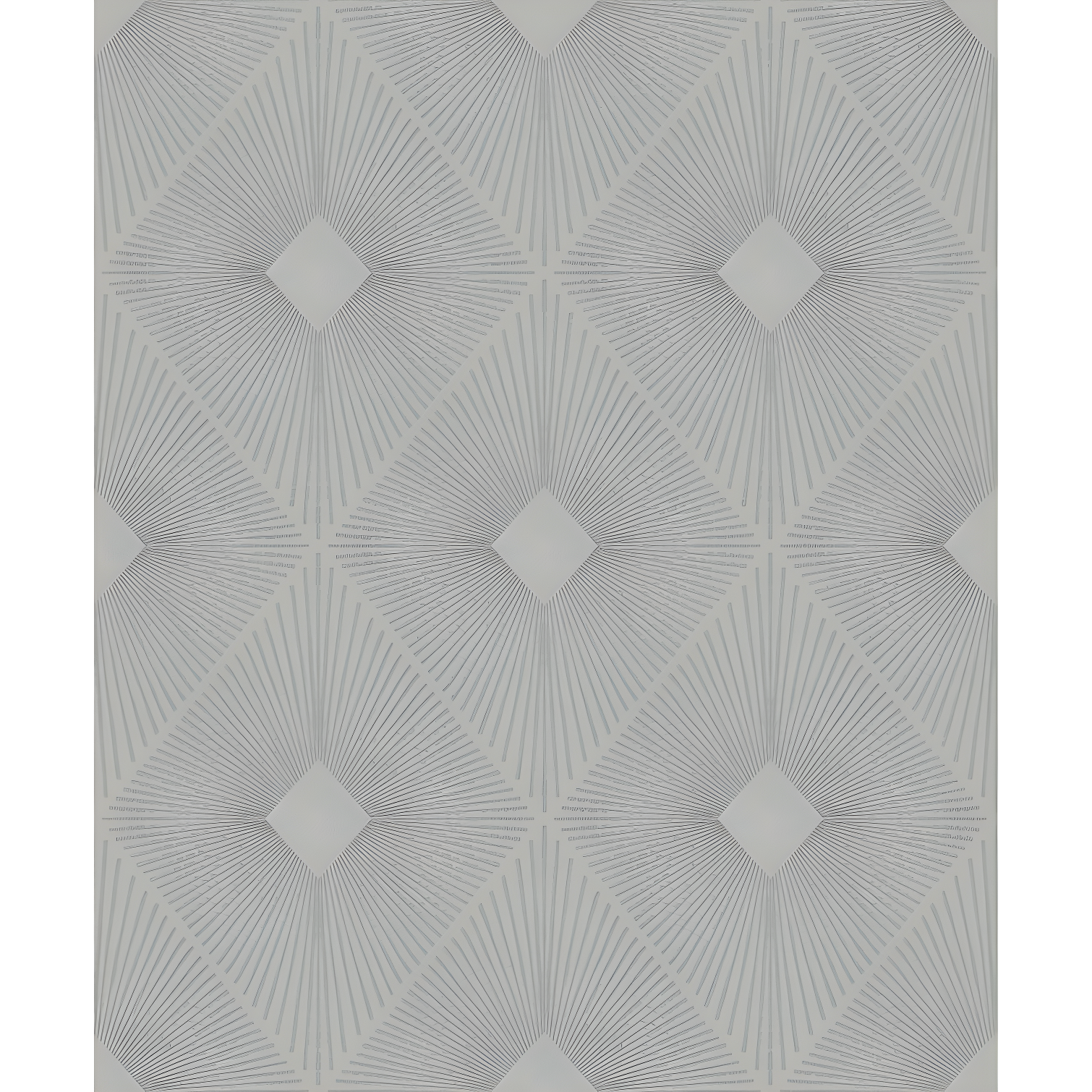 Light Grey and Silver Geometric Washable Wallpaper