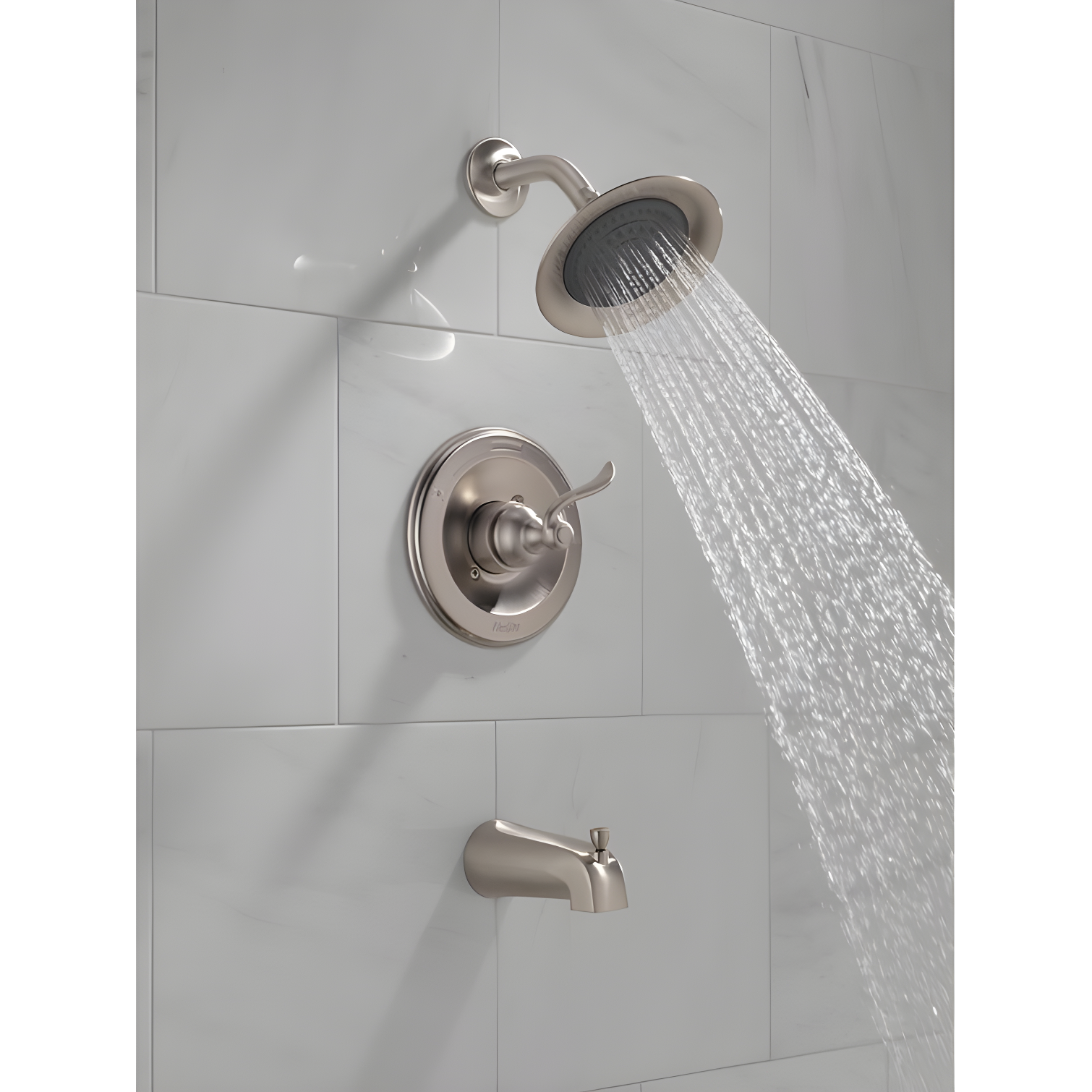 Stainless Steel Wall Mounted Rain Shower Faucet Set