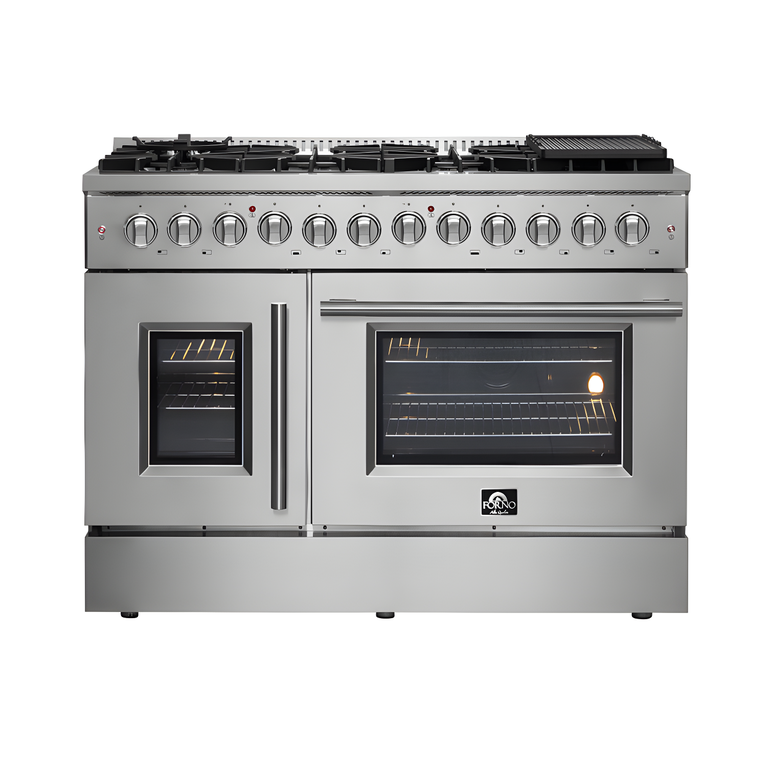 Galiano 48-inch Stainless Steel Dual Fuel Range with Griddle