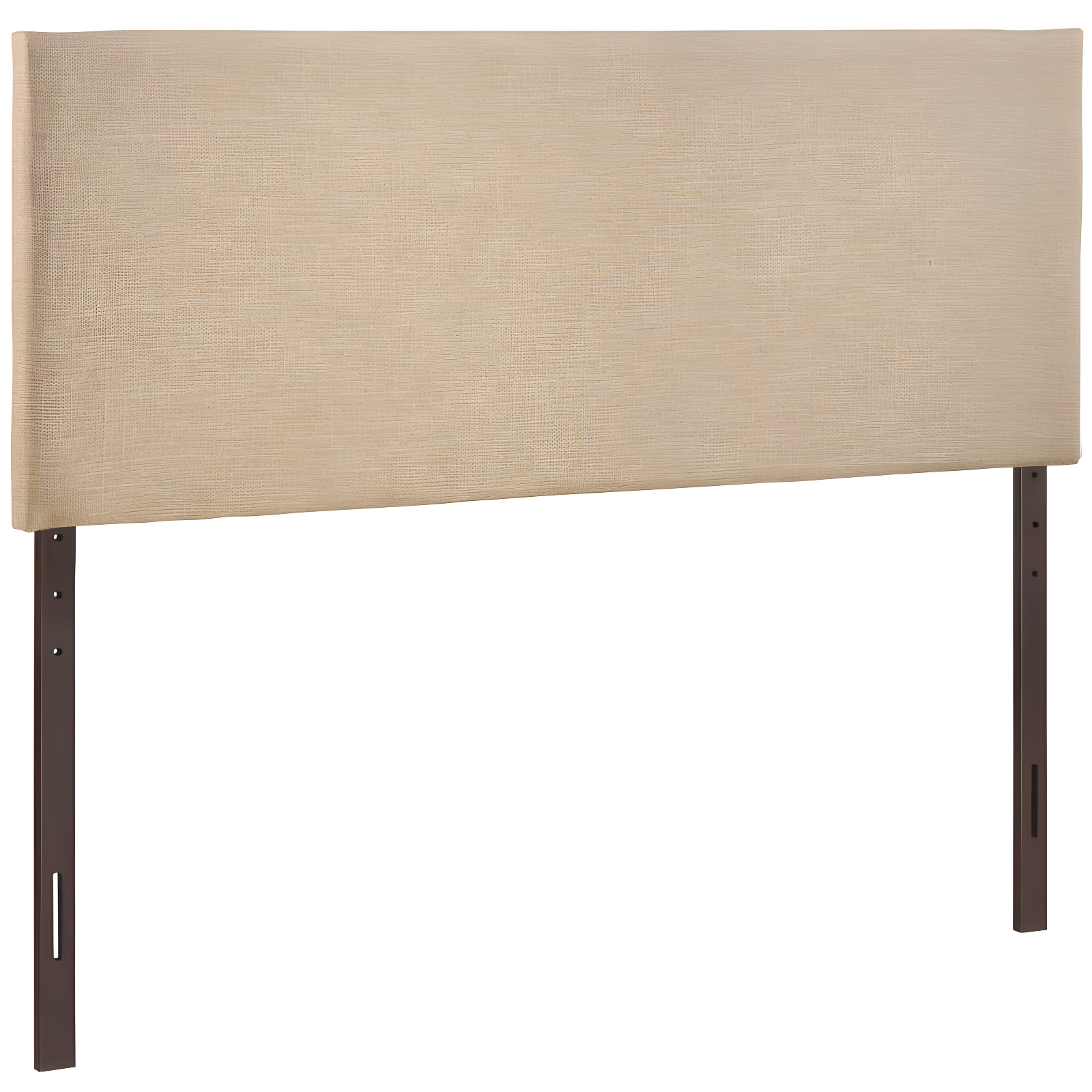 Cafe Linen Upholstered Queen Headboard with Tufted Design