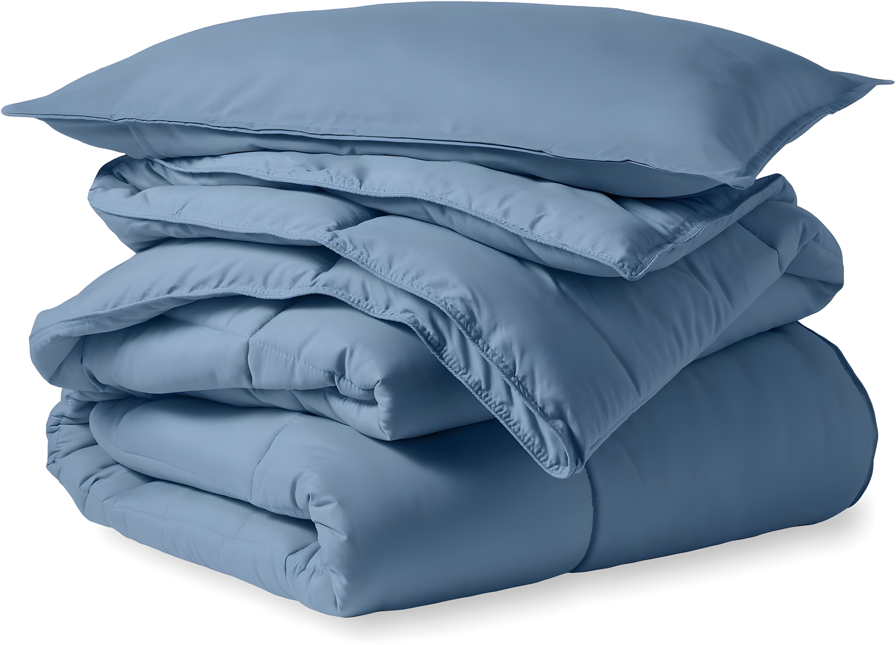 Twin Coronet Blue Down Alternative Microfiber Comforter Set