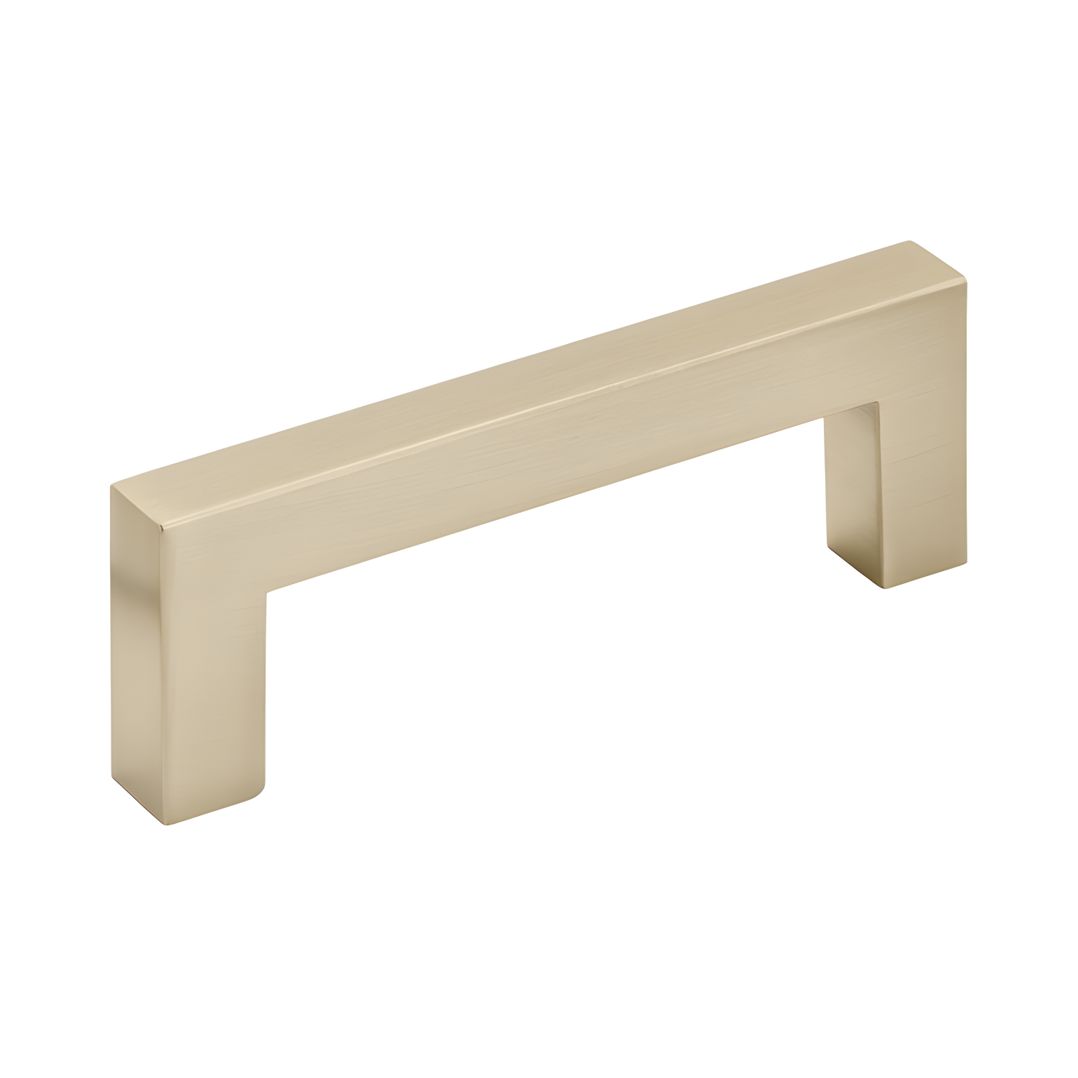 Golden Champagne Aluminum Modern Bar Pull with Mounting Hardware