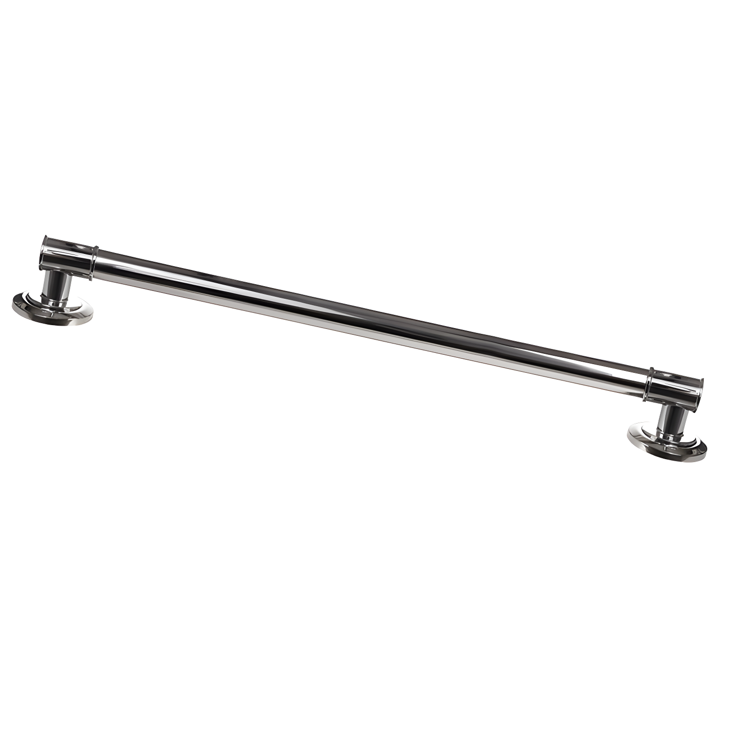 Polished Chrome 24-Inch Stainless Steel Decorative Grab Bar