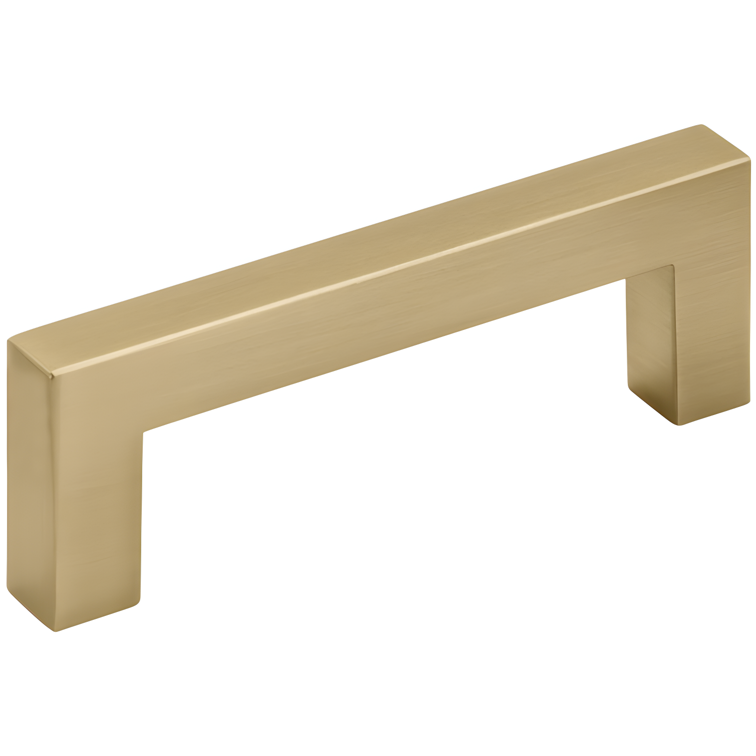 Champagne Bronze Modern Bar Cabinet Pull with Mounting Hardware