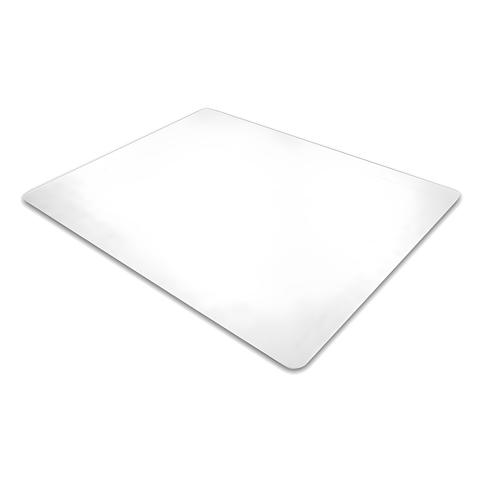 Clear Enhanced Polymer Rectangular Chair Mat for Carpets