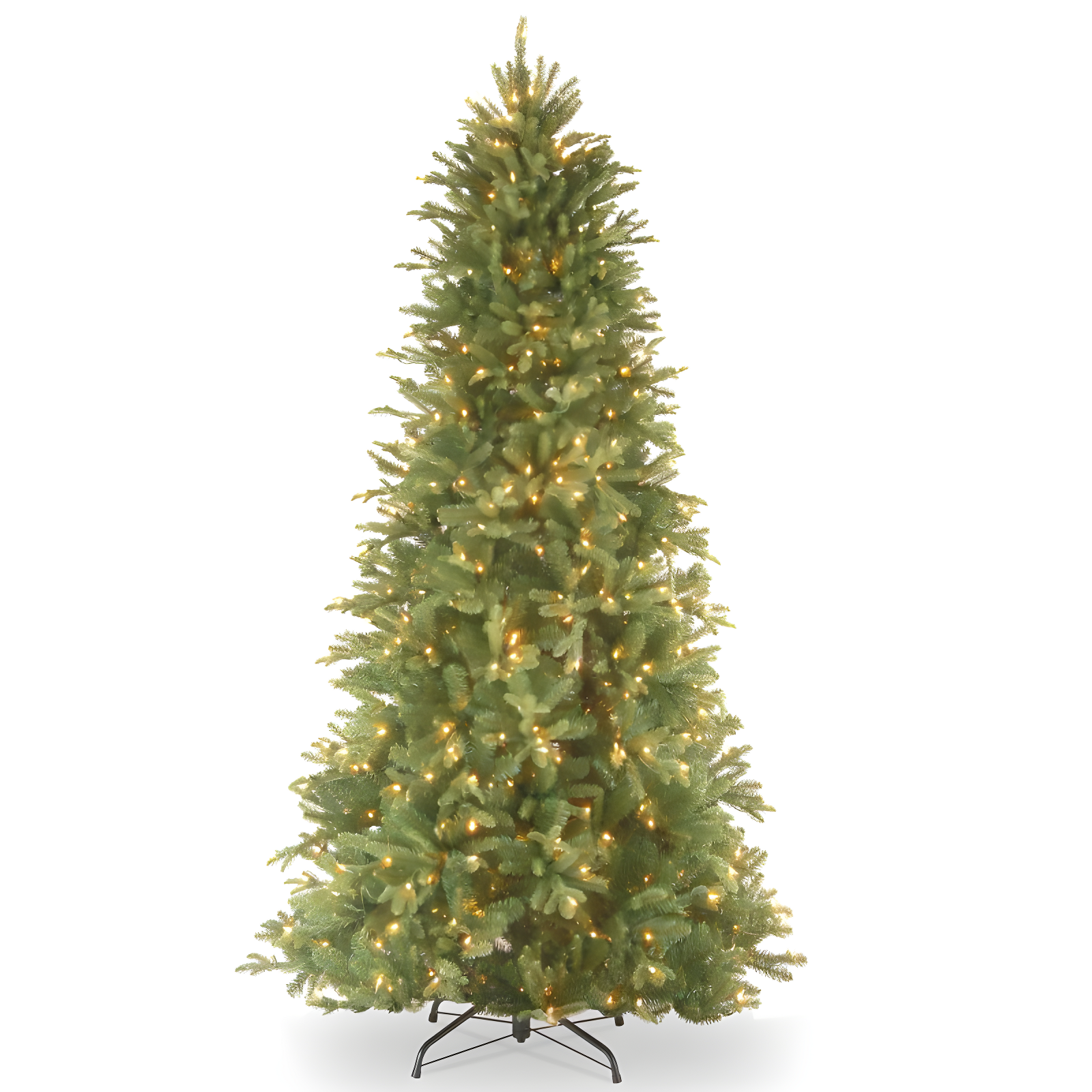 Slim Tiffany Fir 6.5-Foot Prelit Artificial Christmas Tree with Clear Lights