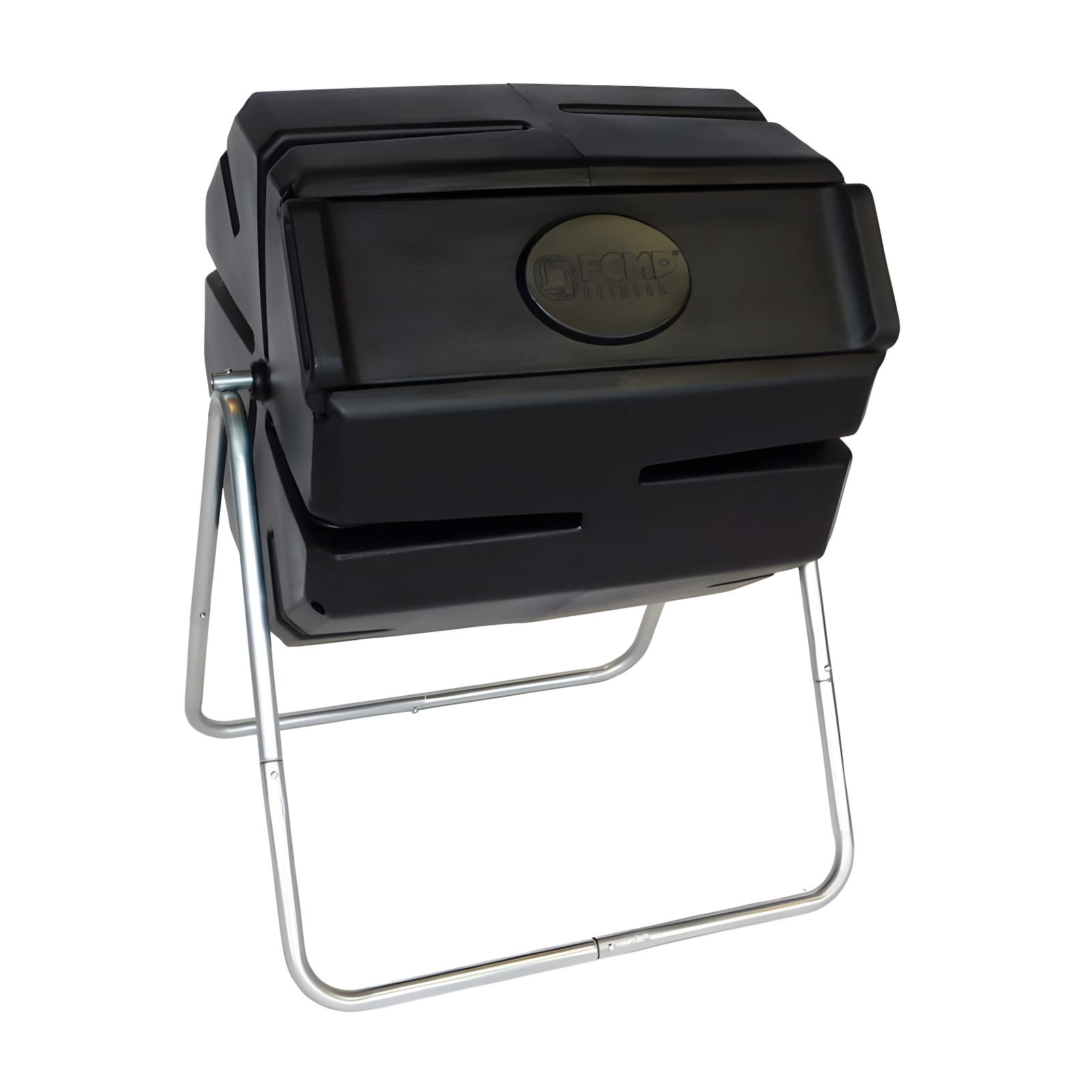 Black 37 Gallon Plastic Outdoor Tumbling Composter