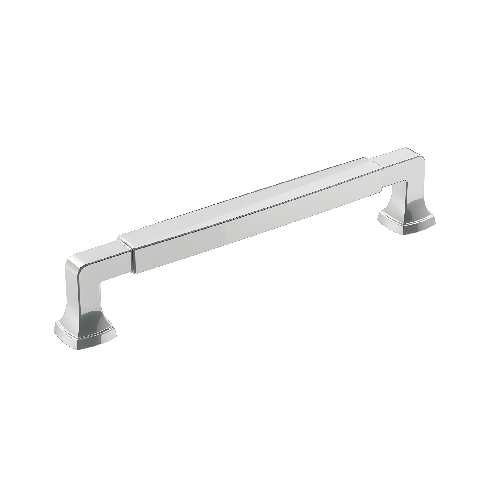 Polished Chrome 6-5/16 Inch Cabinet Drawer Pull with Mounting Hardware