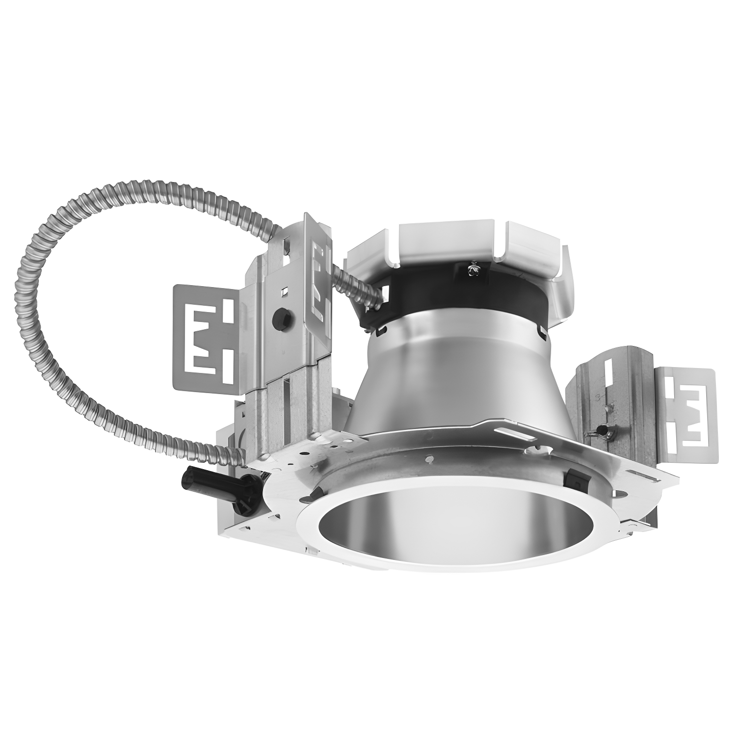 6'' Silver LED New Construction Recessed Downlight Housing