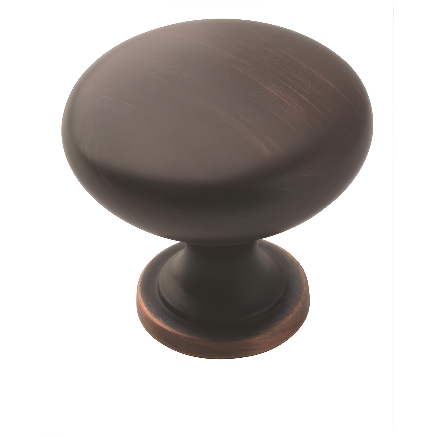 Oil-Rubbed Bronze Round Cabinet Knob with Mounting Hardware