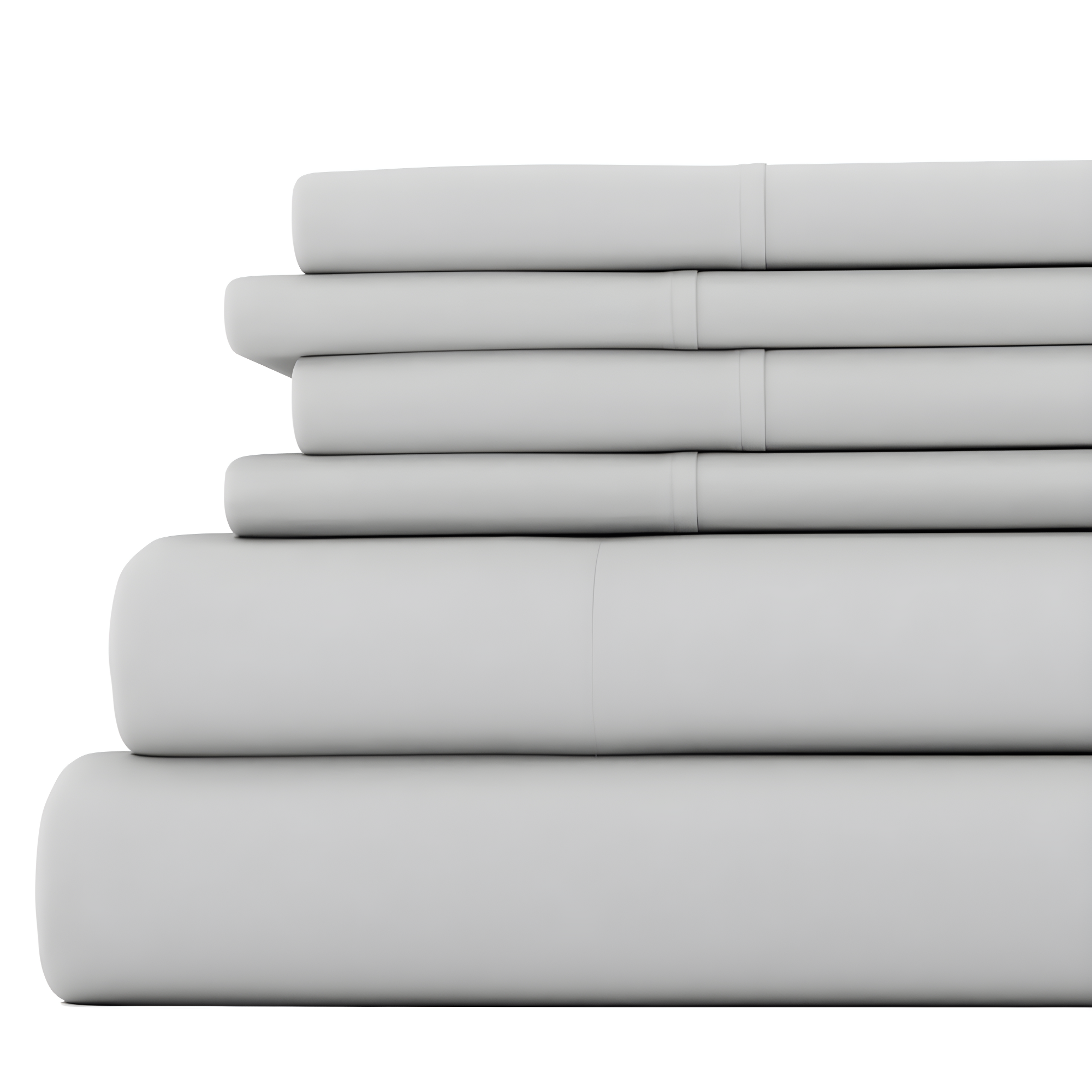 Light Gray Twin XL Ultra Soft 4-Piece Microfiber Sheet Set