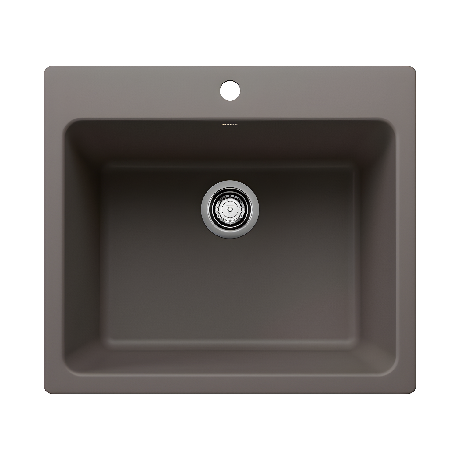 Volcano Gray Stone Drop-In Undermount Laundry Sink