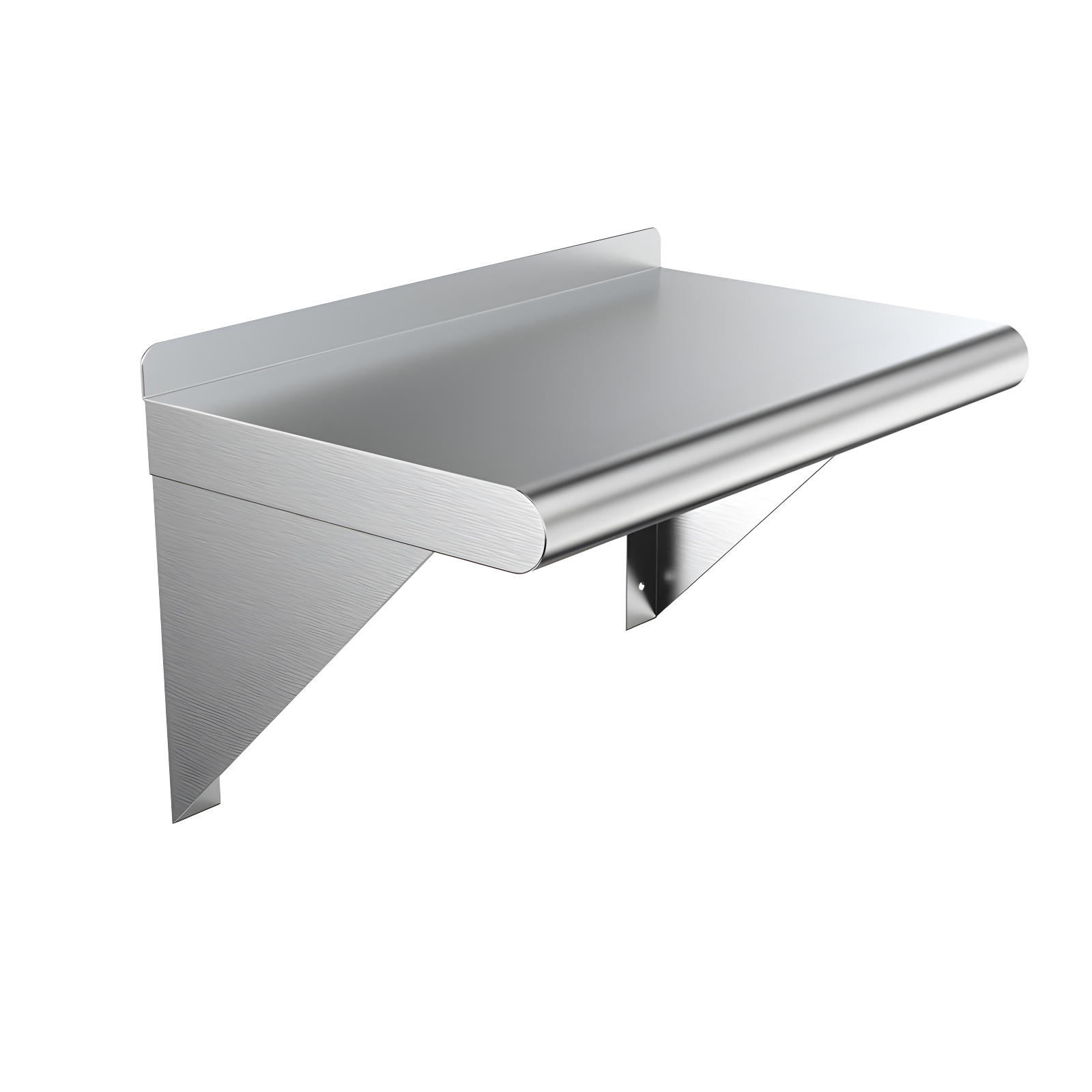 12" x 16" Stainless Steel Wall Shelf with Brackets