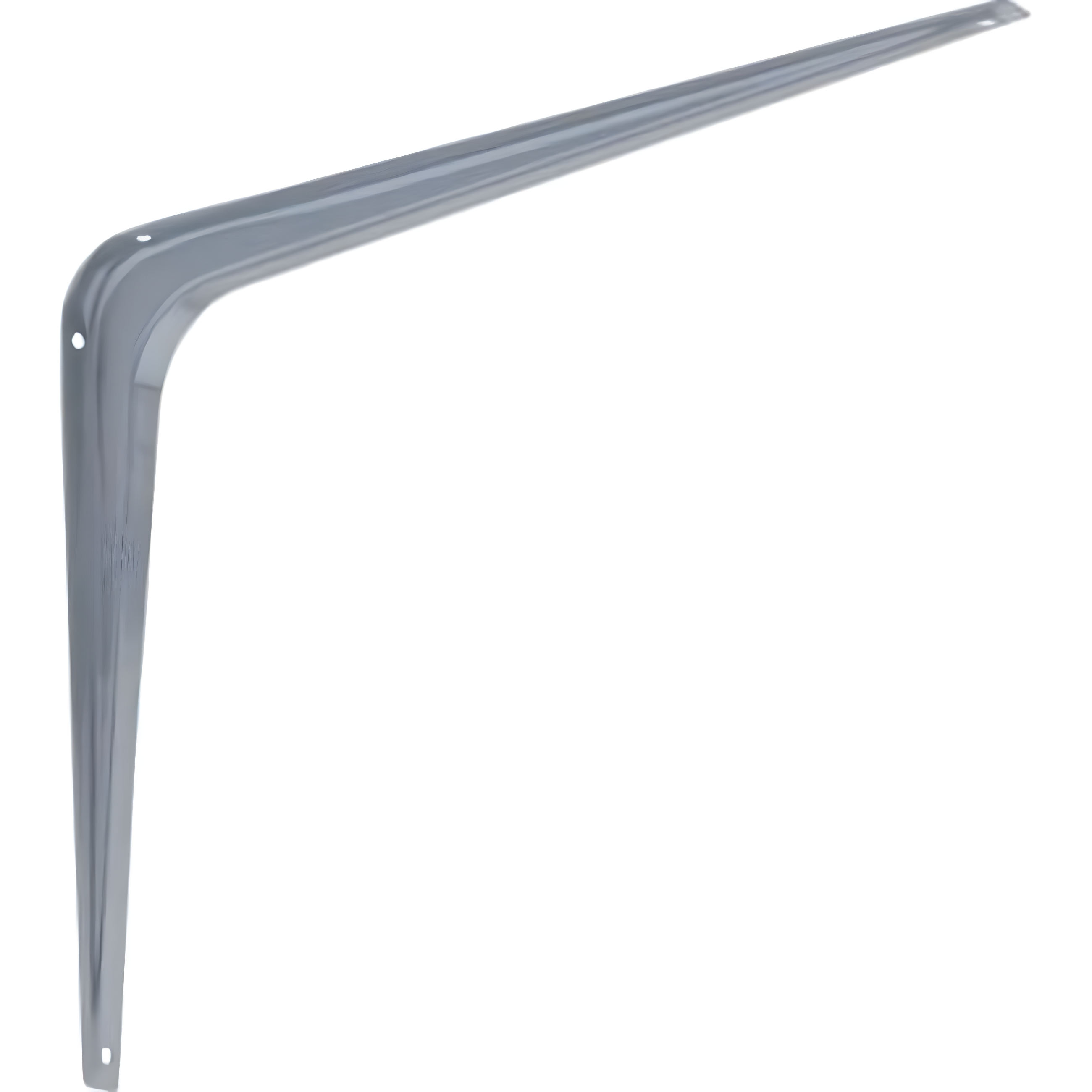 Sleek Gray 10"x12" Steel Shelf Bracket for Organized Spaces