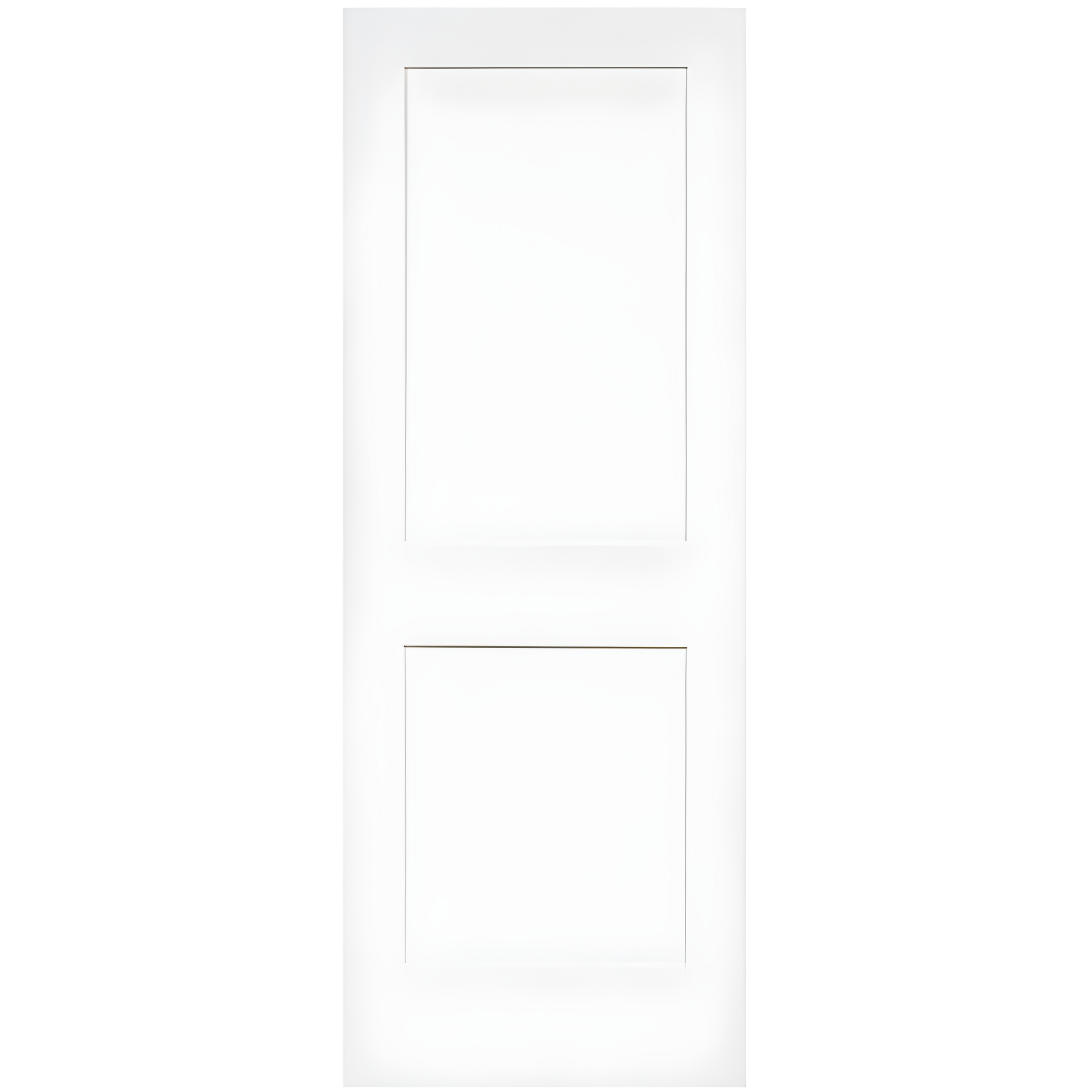 White Solid Wood Shaker 24" x 80" Paneled Door